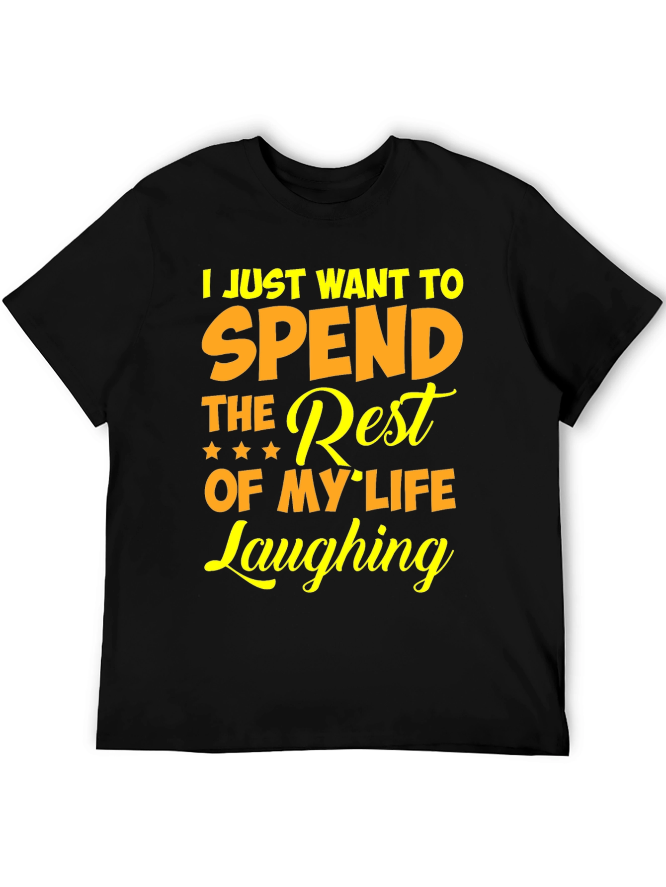 Black Laughing Rest of My Life Graphic Tee view 5