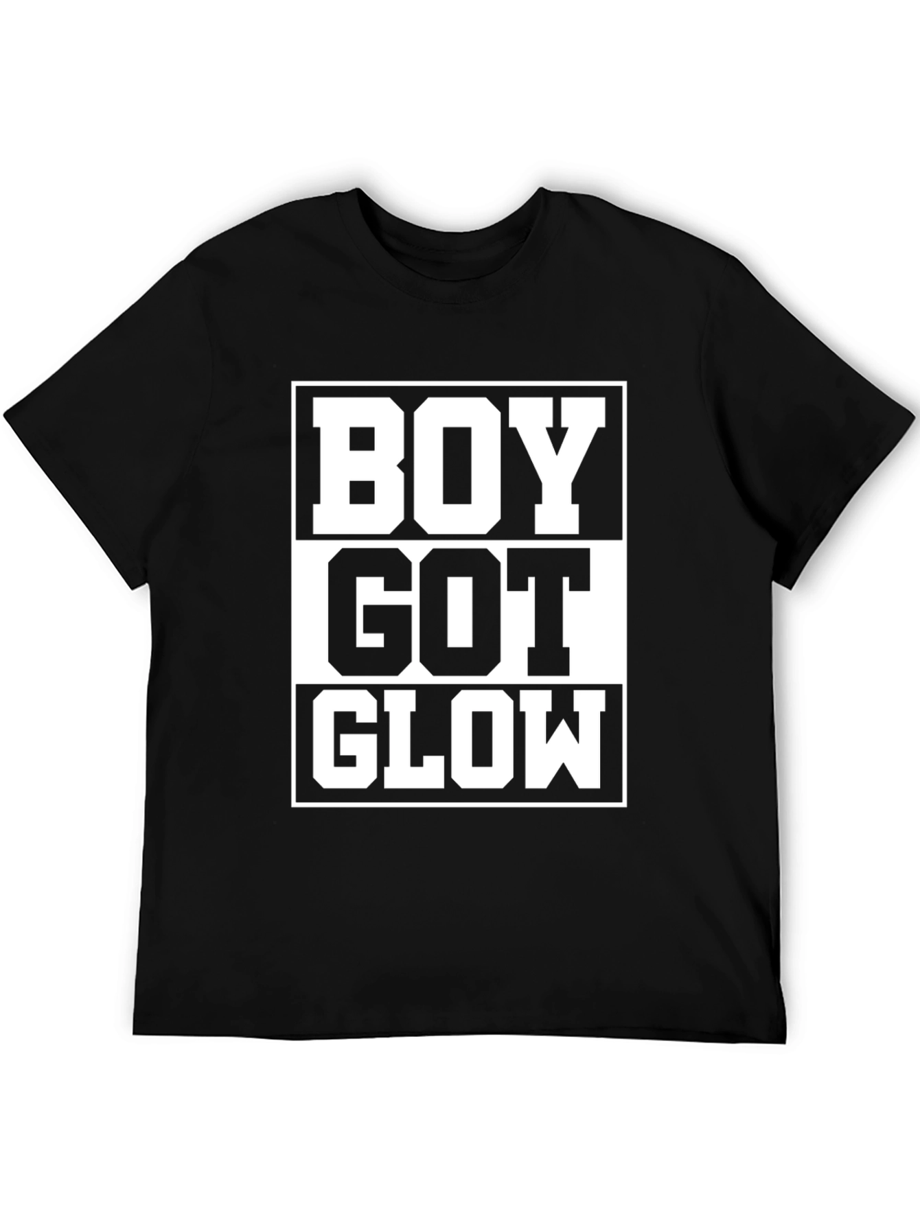Black Boy Got Glow Graphic T-Shirt - Trendy Streetwear Tee view 5