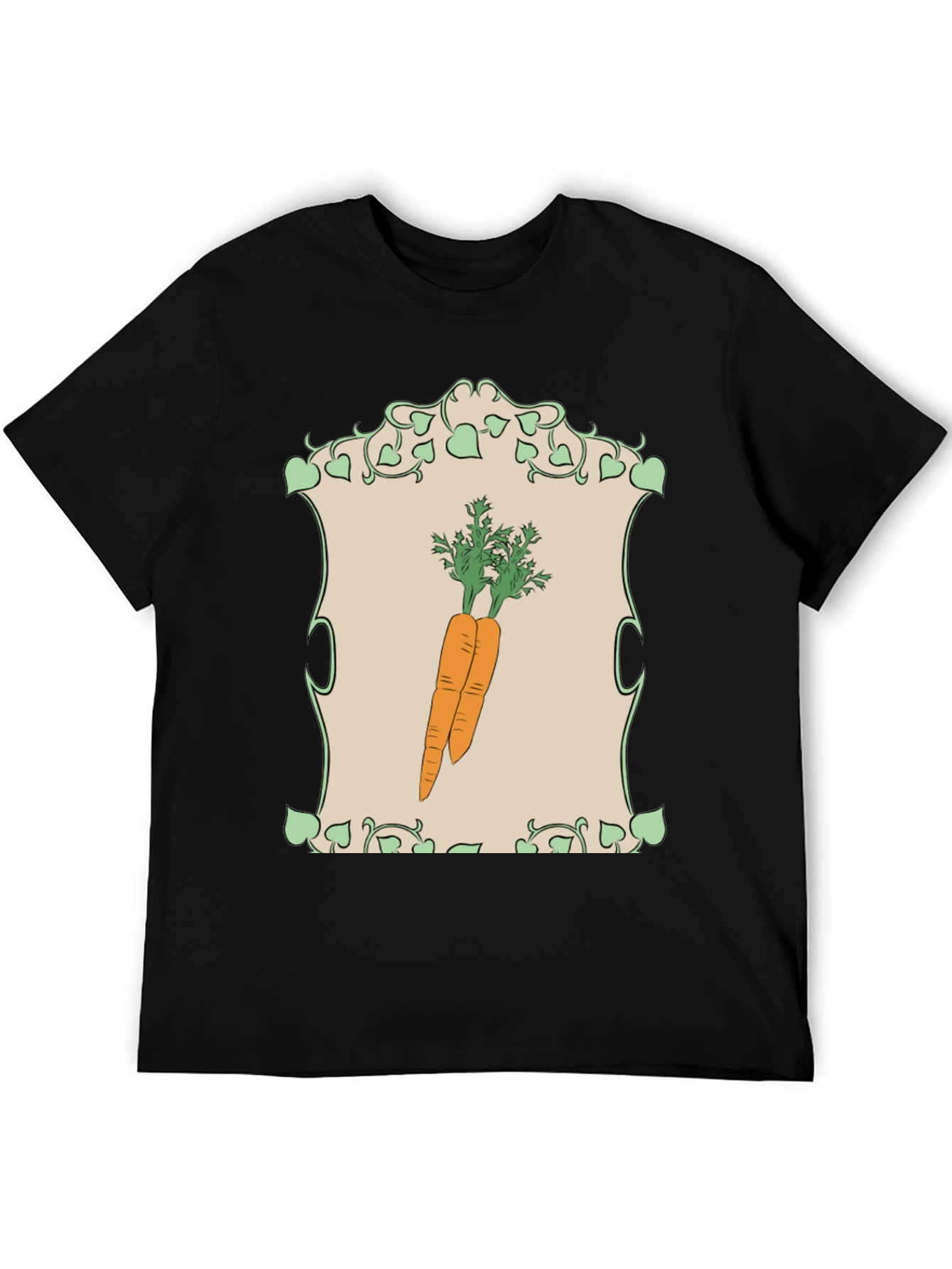Black Carrot Graphic T-Shirt - Vegetable Lover Apparel view 5
