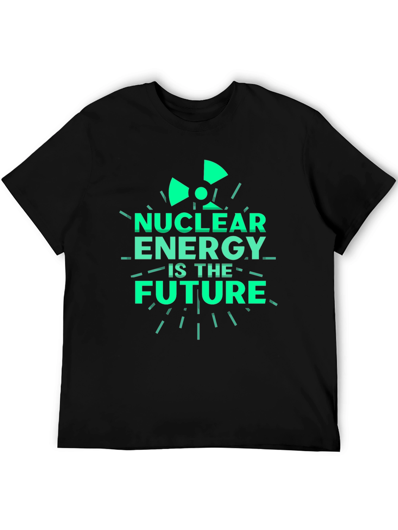 Black Nuclear Energy is the Future Black T-Shirt view 5