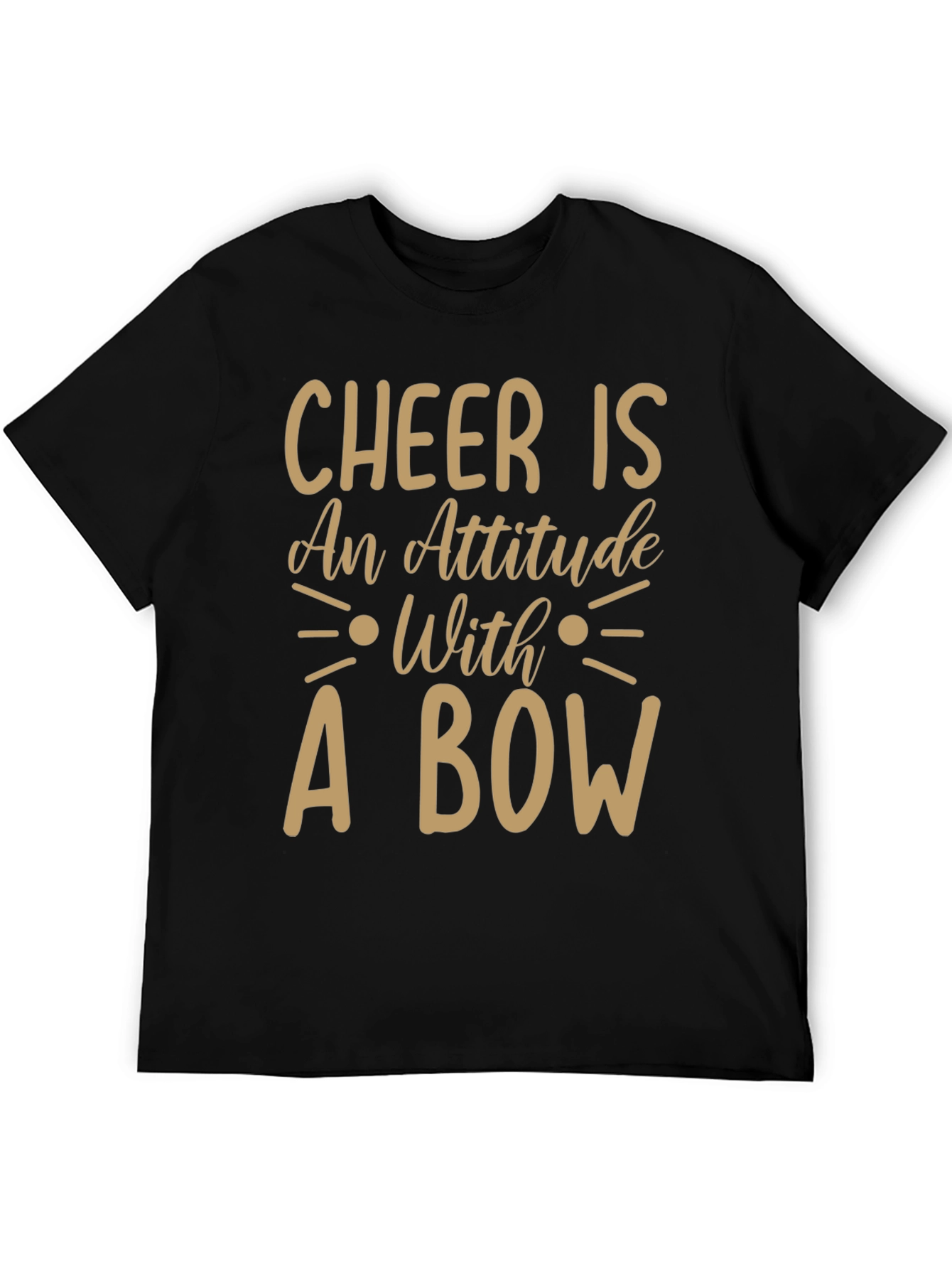 Black Cheer is an Attitude T-Shirt view 5