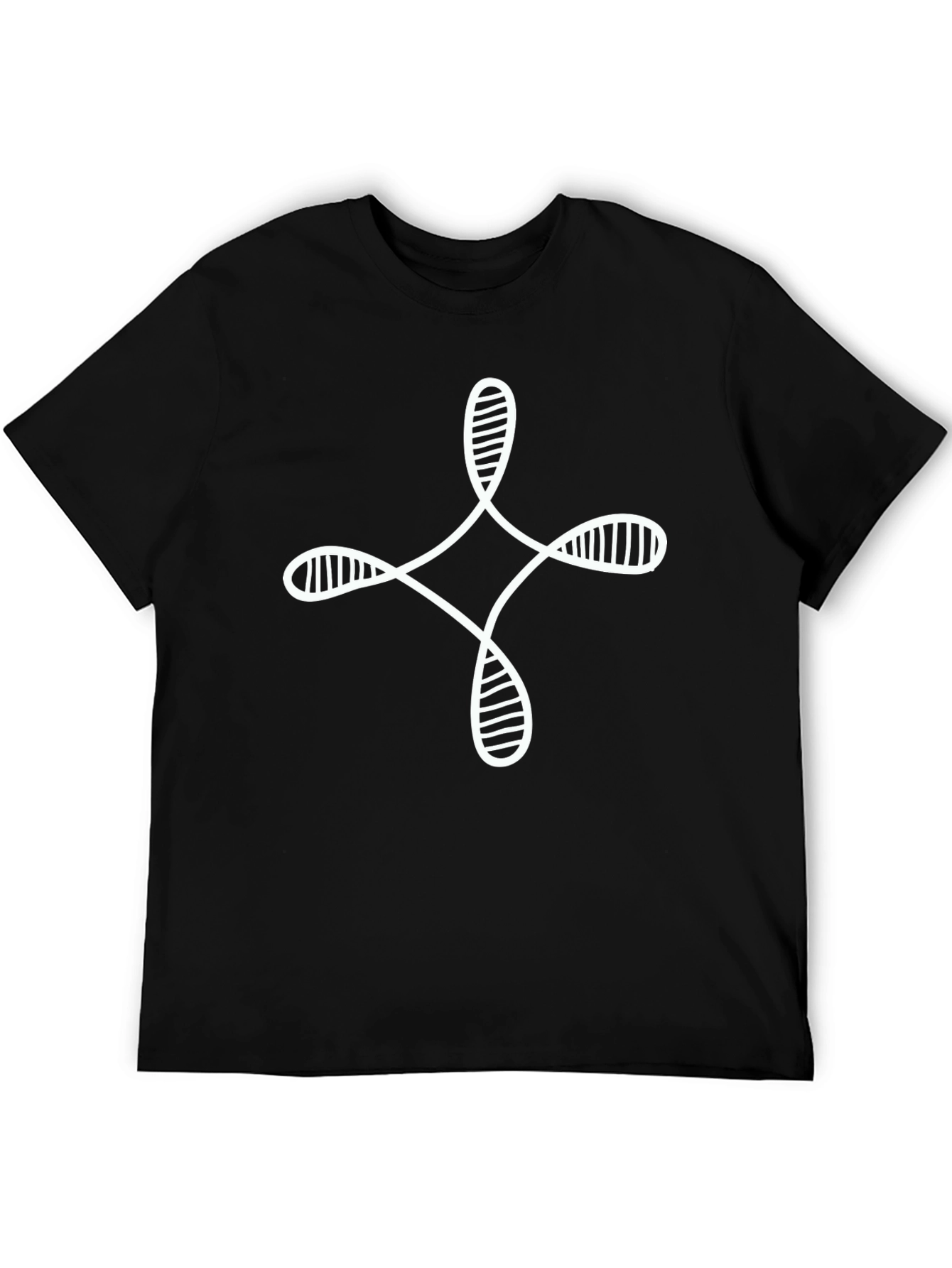 Black Modern Symbol T-Shirt view 5
