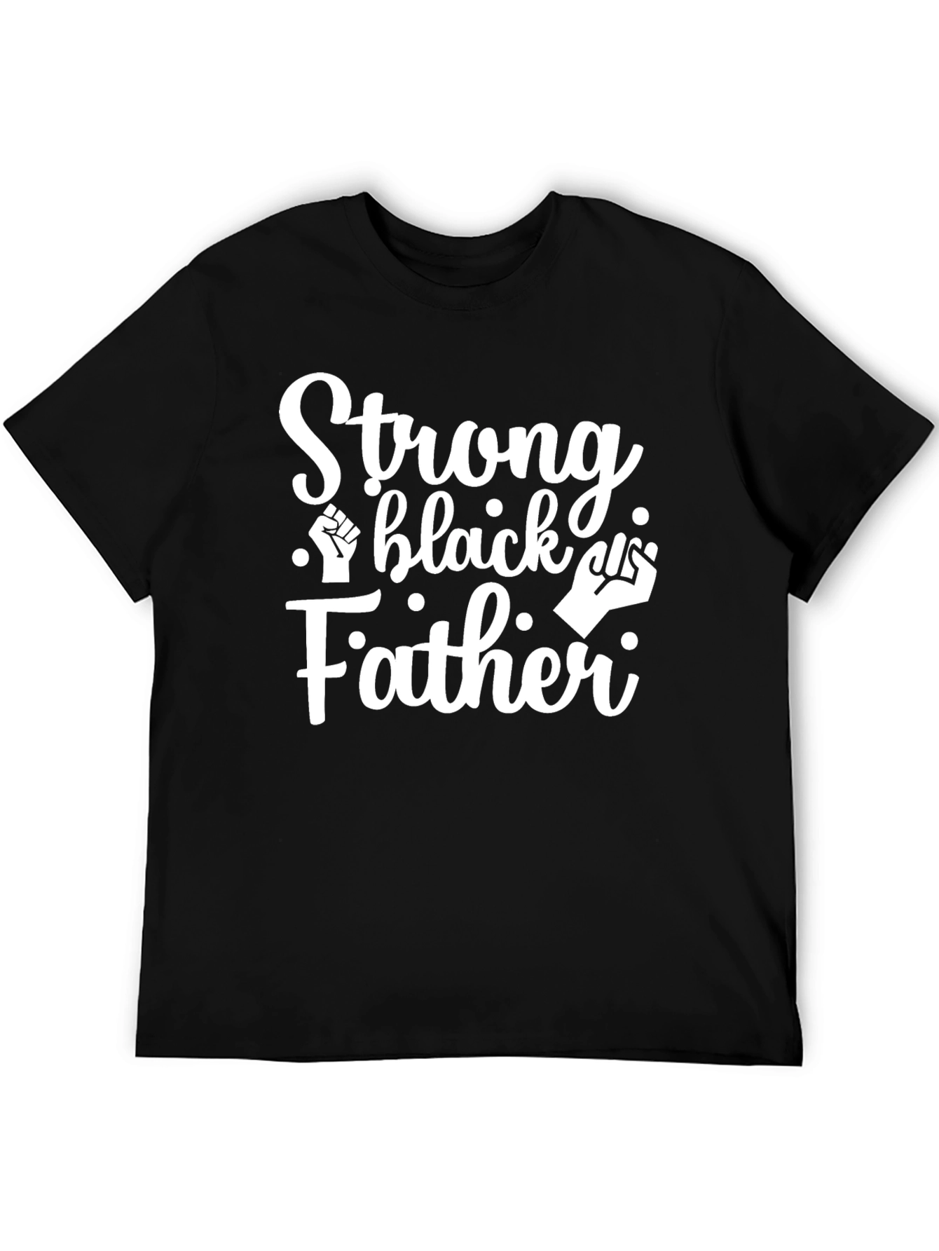 Black Strong Black Father Graphic T-Shirt view 5