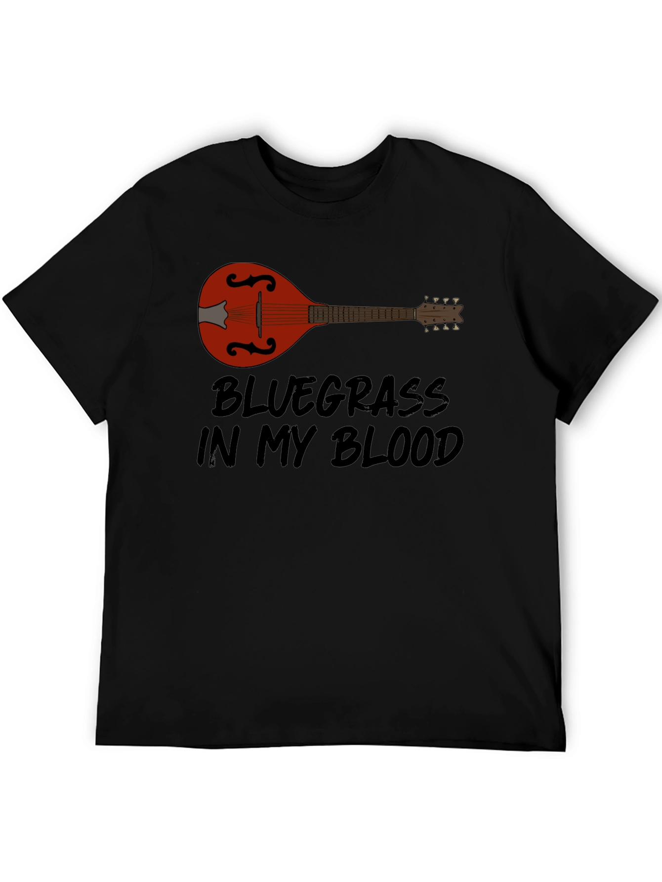 Black Bluegrass in My Blood T-Shirt - Music Lover Tee view 5