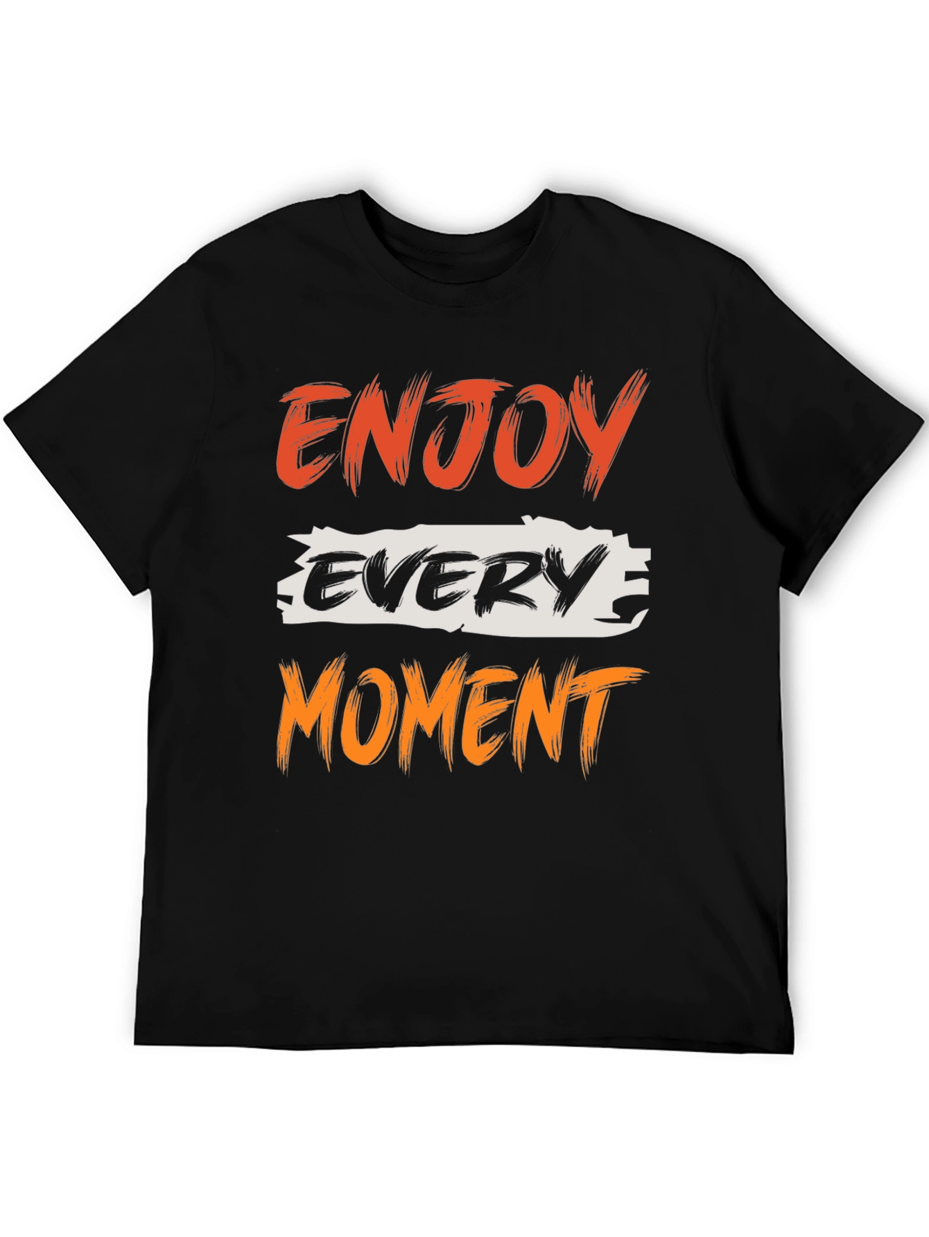Black Enjoy Every Moment Graphic Tee - Black view 5