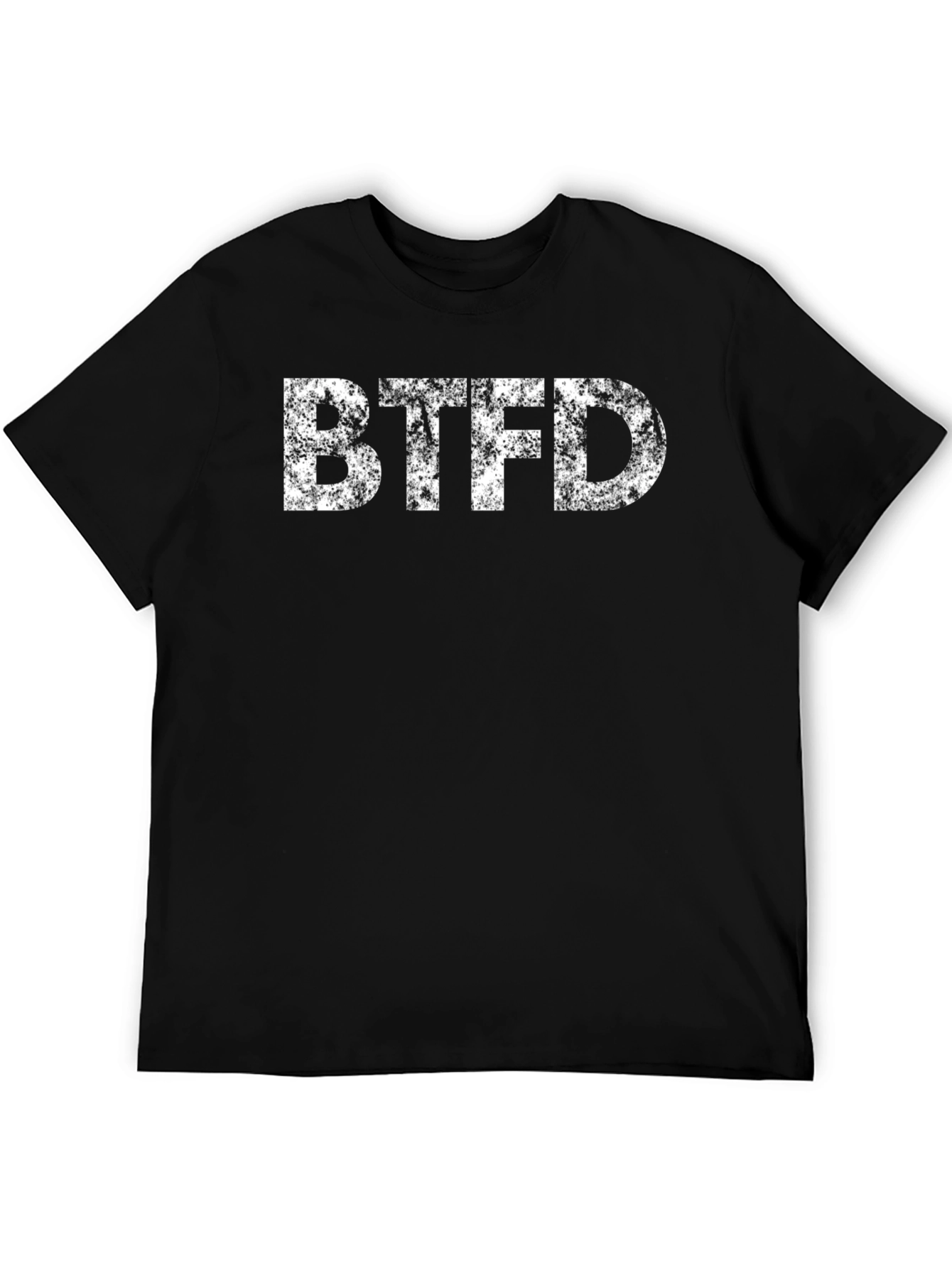 Black BTFD Graphic Tee - Black Cotton Blend view 5