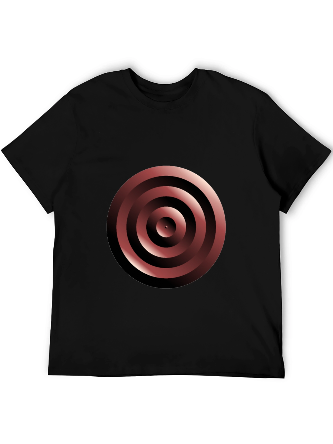 Black Target Graphic Tee - Modern Geometric Design view 5
