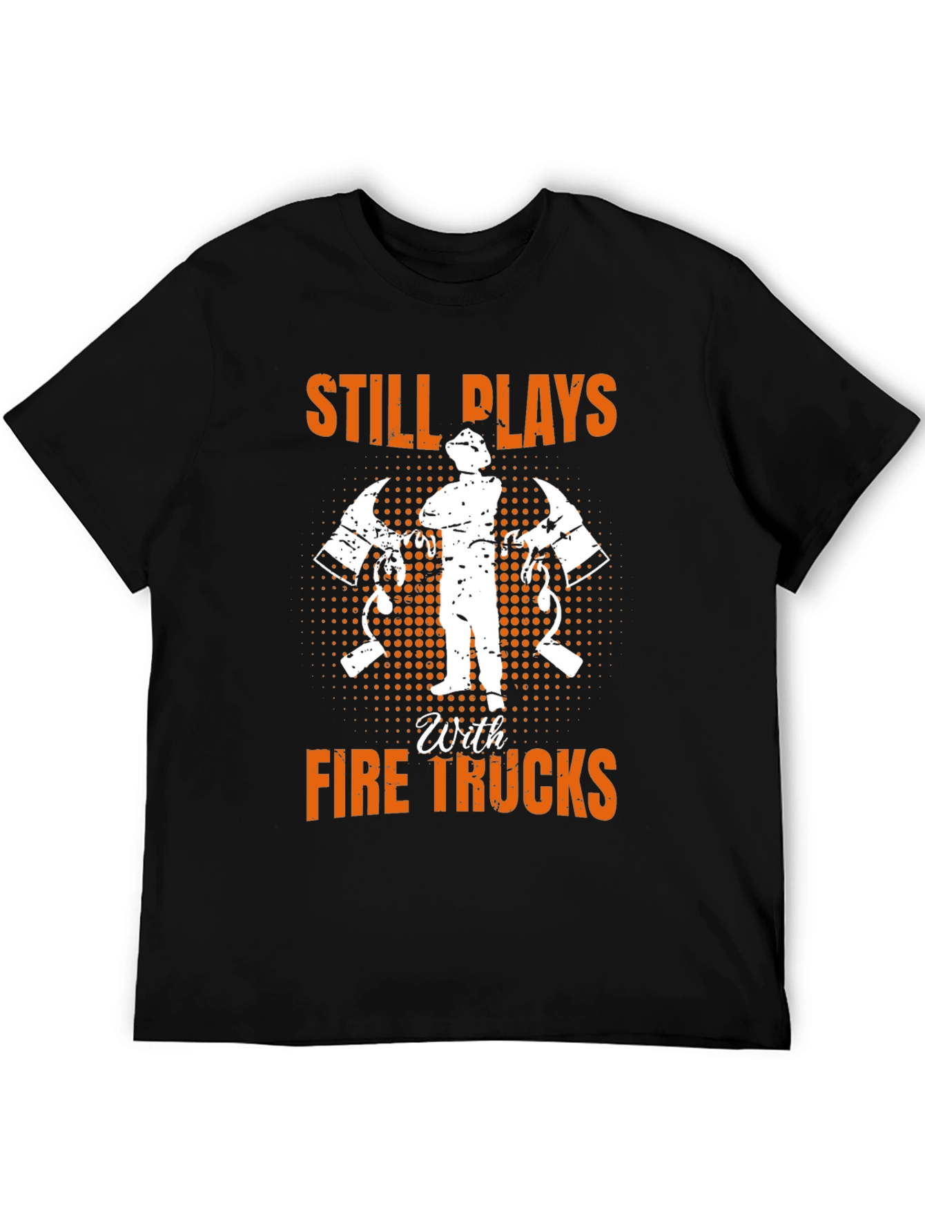 Black Firefighter Still Plays T-Shirt view 5