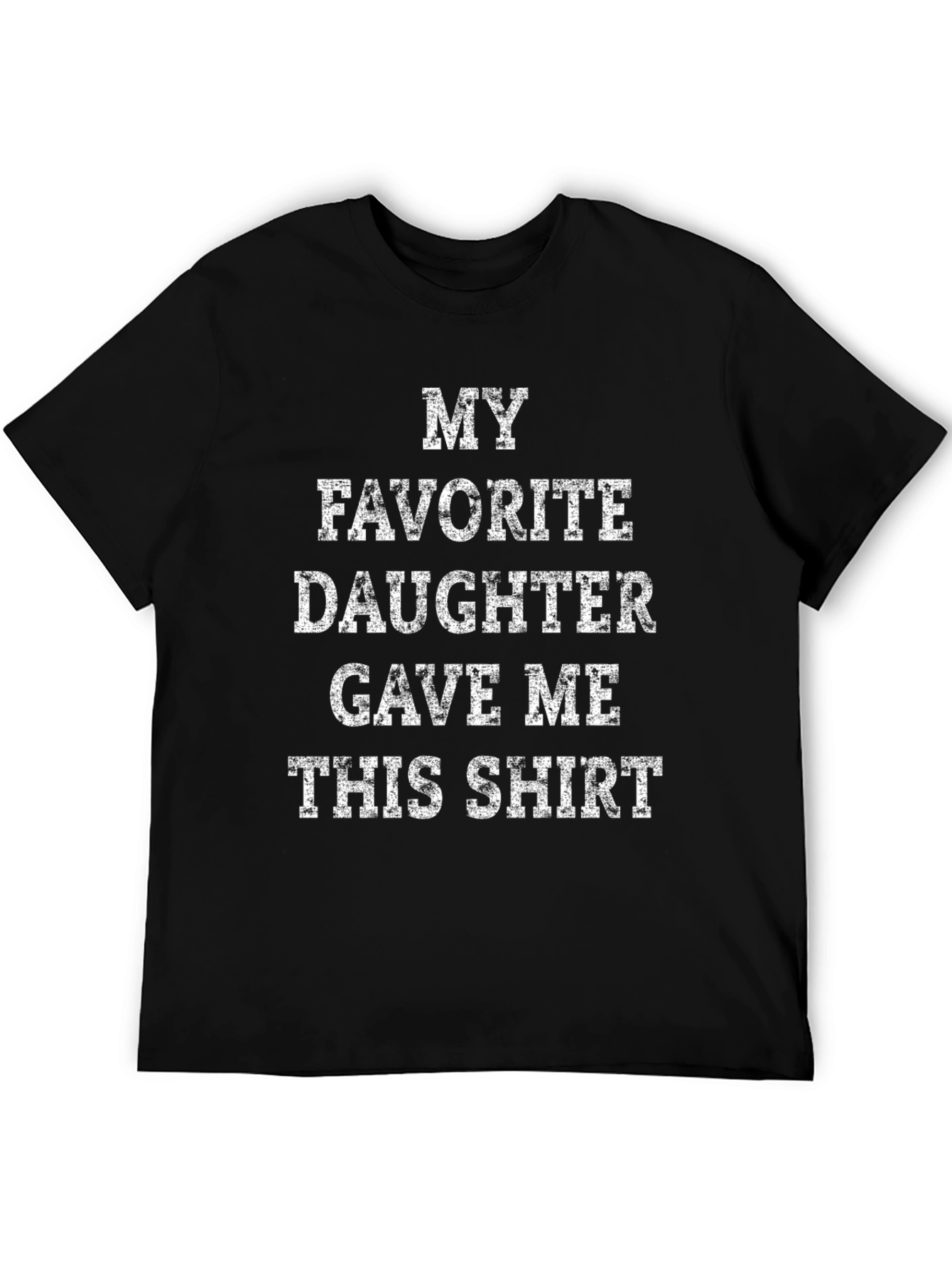 Black My Favorite Daughter T-Shirt - Gift for Dad view 5