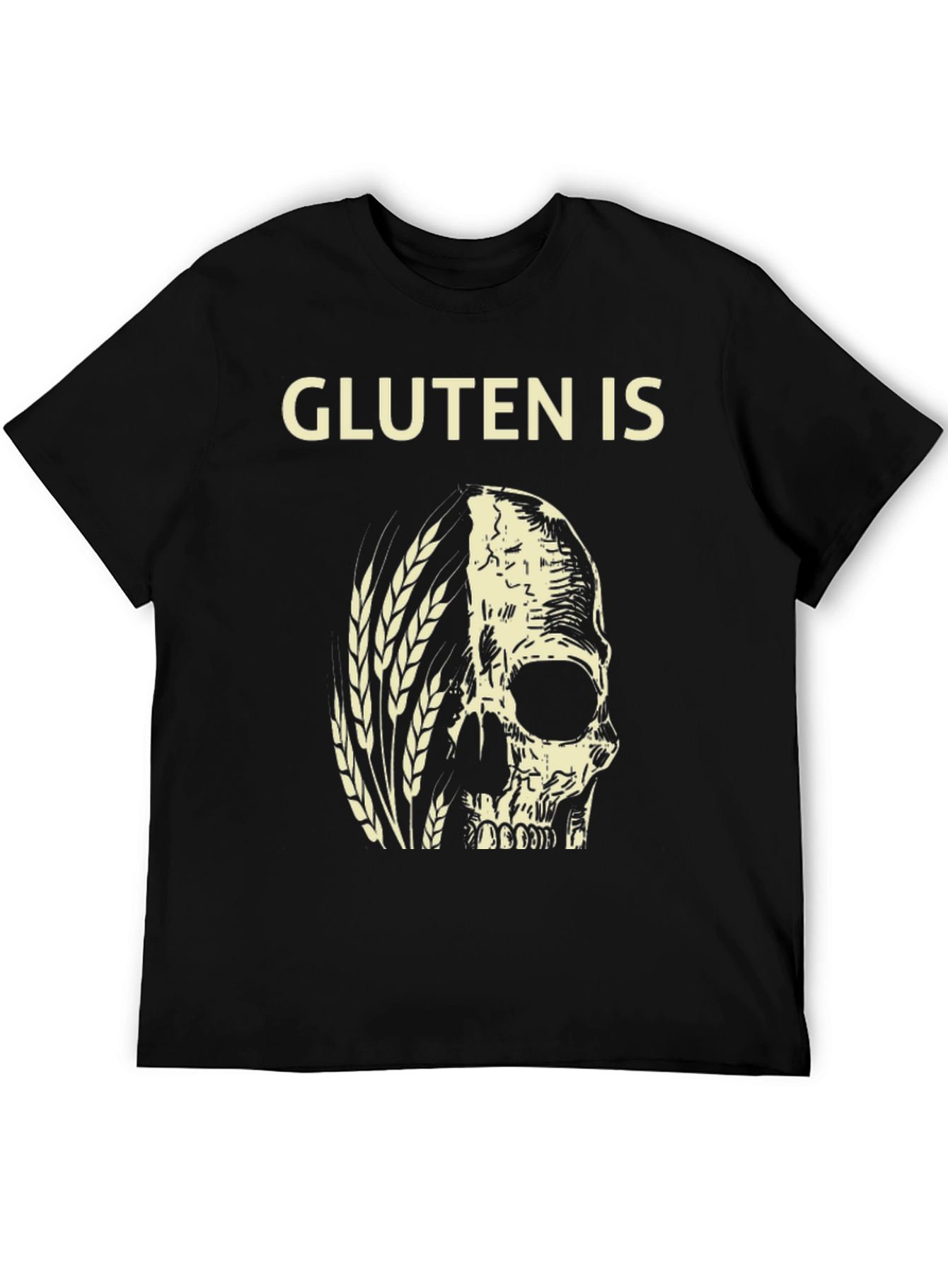 Black Gluten Is Death T-Shirt view 5