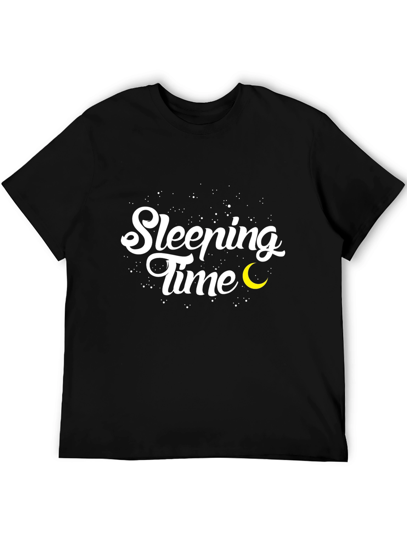 Black Sleeping Time Tee - Comfort and Style view 5