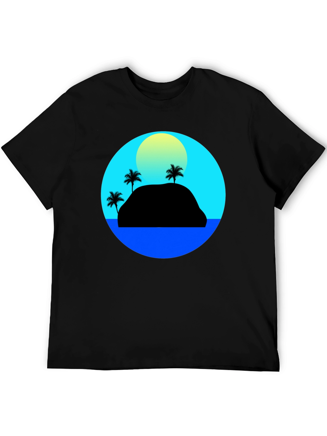 Black Island Sunset Graphic Tee view 5