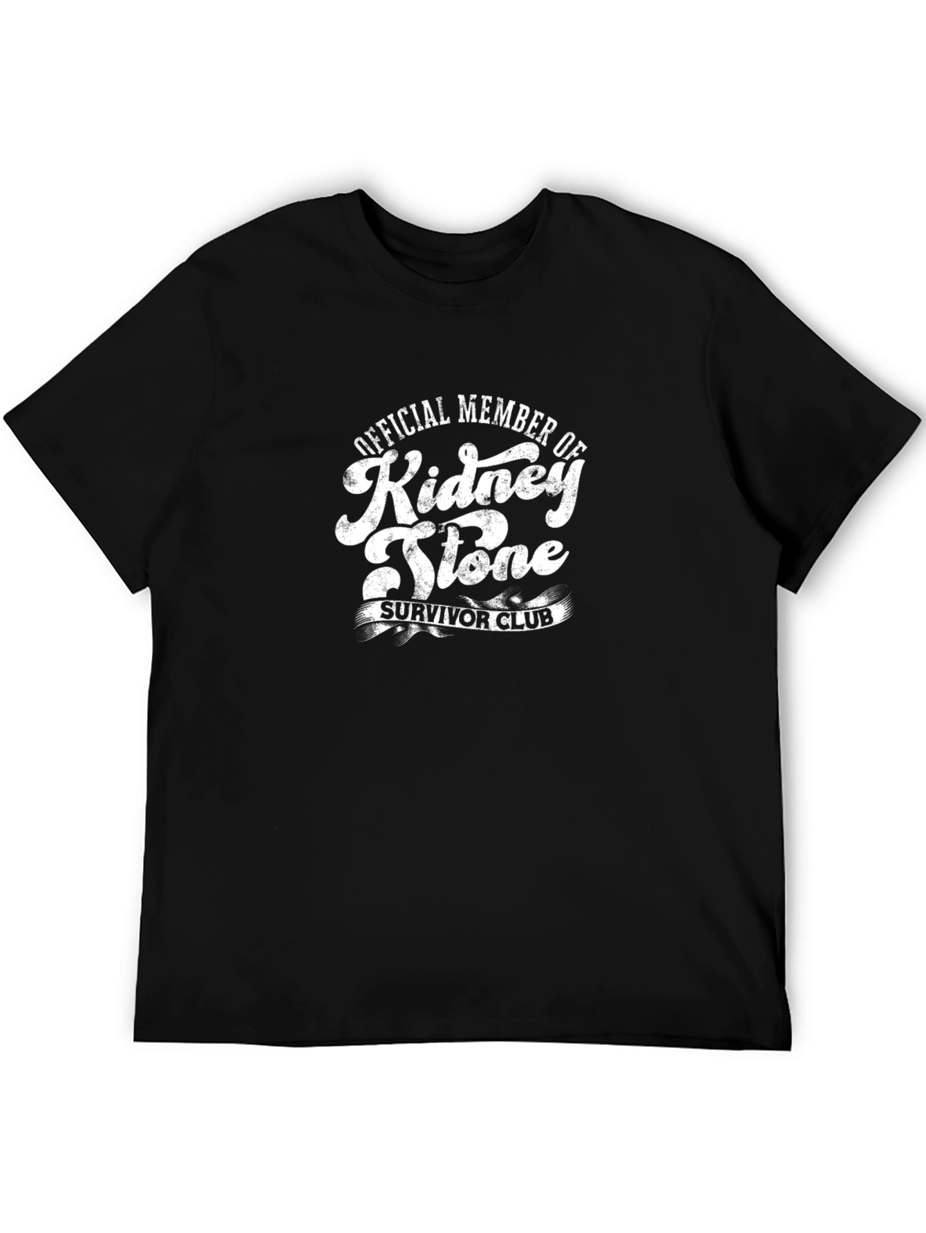 Black Kidney Stone Survivor Club T-Shirt view 5