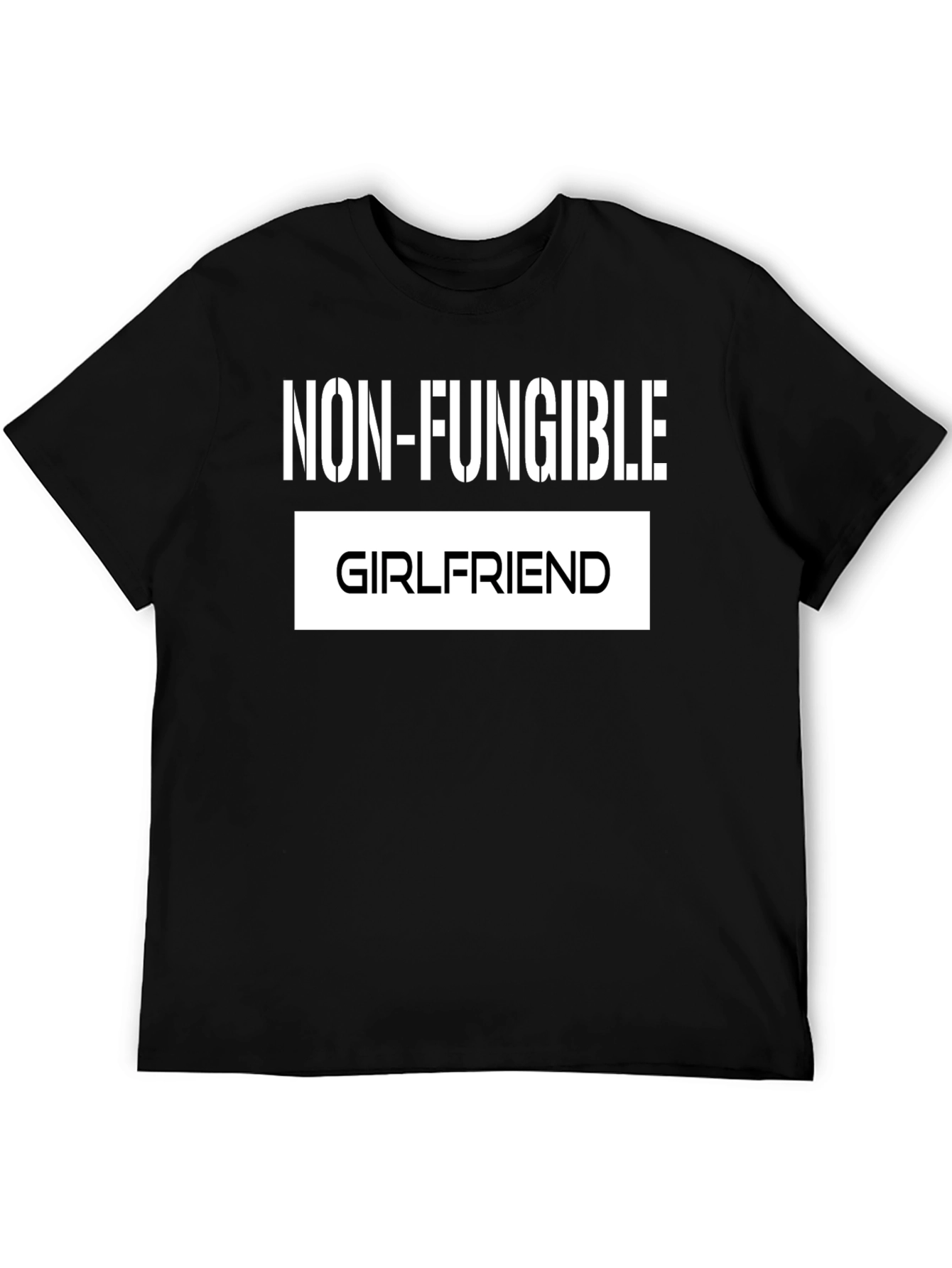 Black Non-Fungible Girlfriend Funny Graphic Tee view 5