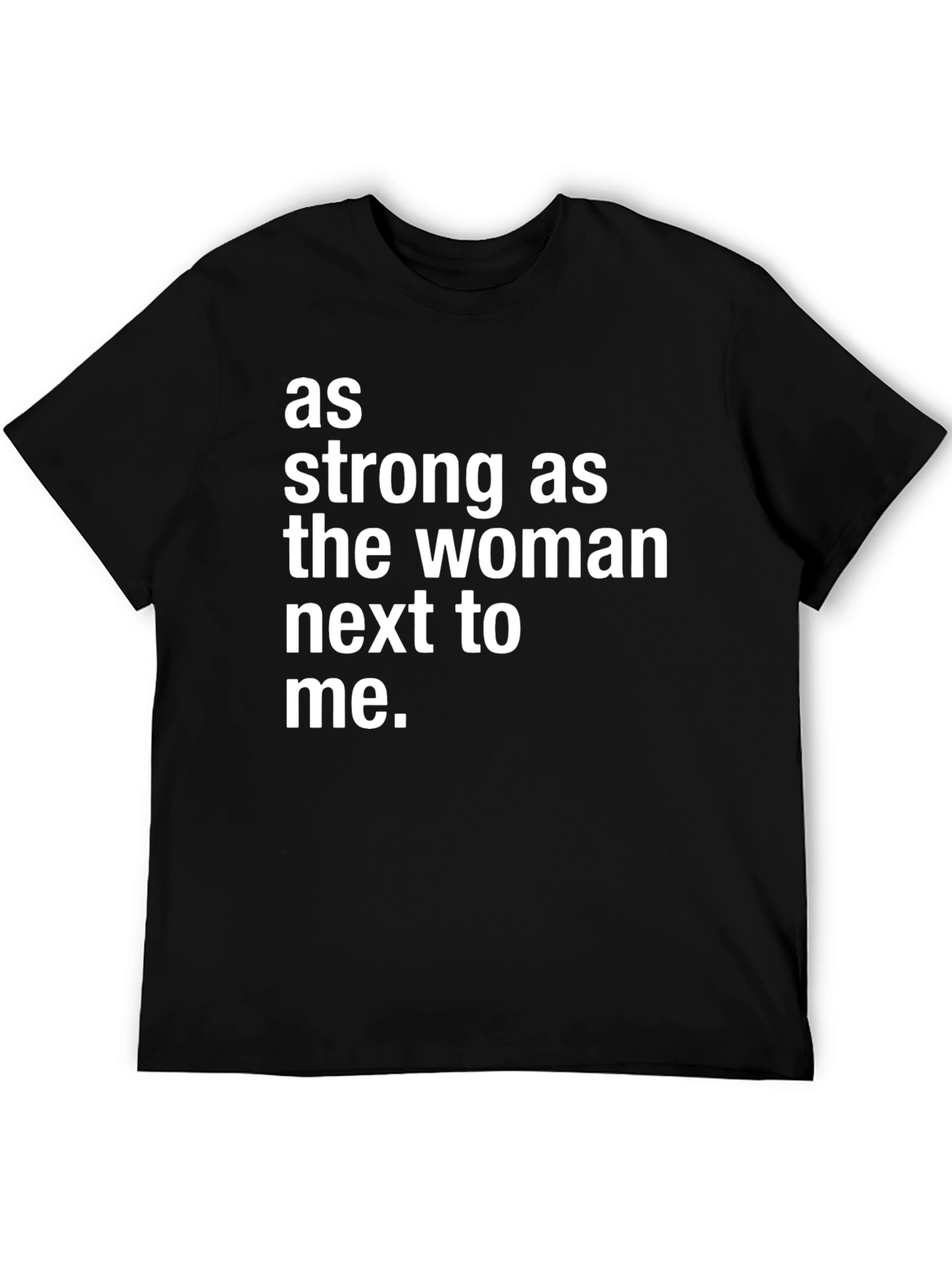 Black Strong Woman Tee - Empowering Graphic T-Shirt view 5