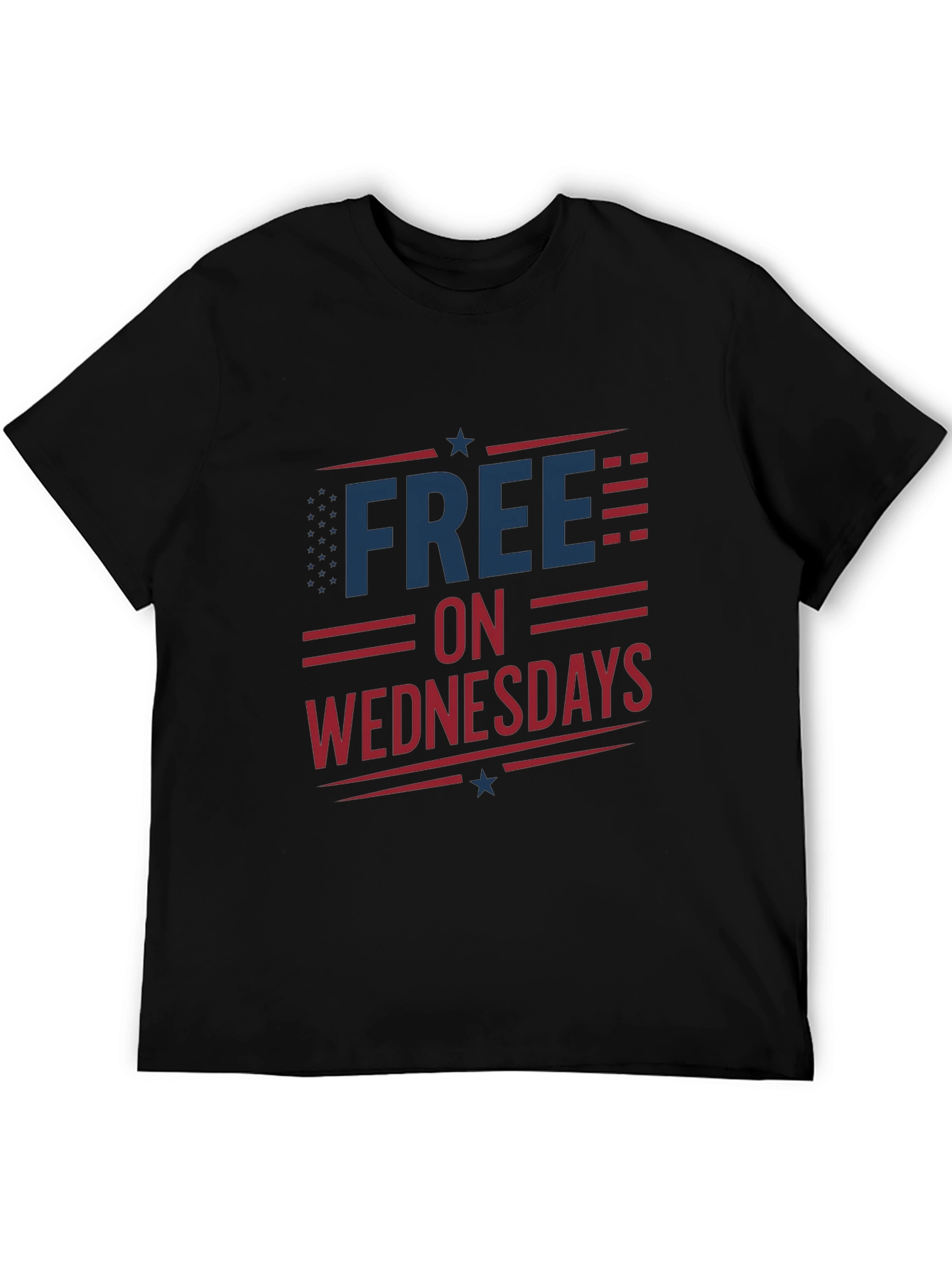 Black Free on Wednesdays T-Shirt view 5