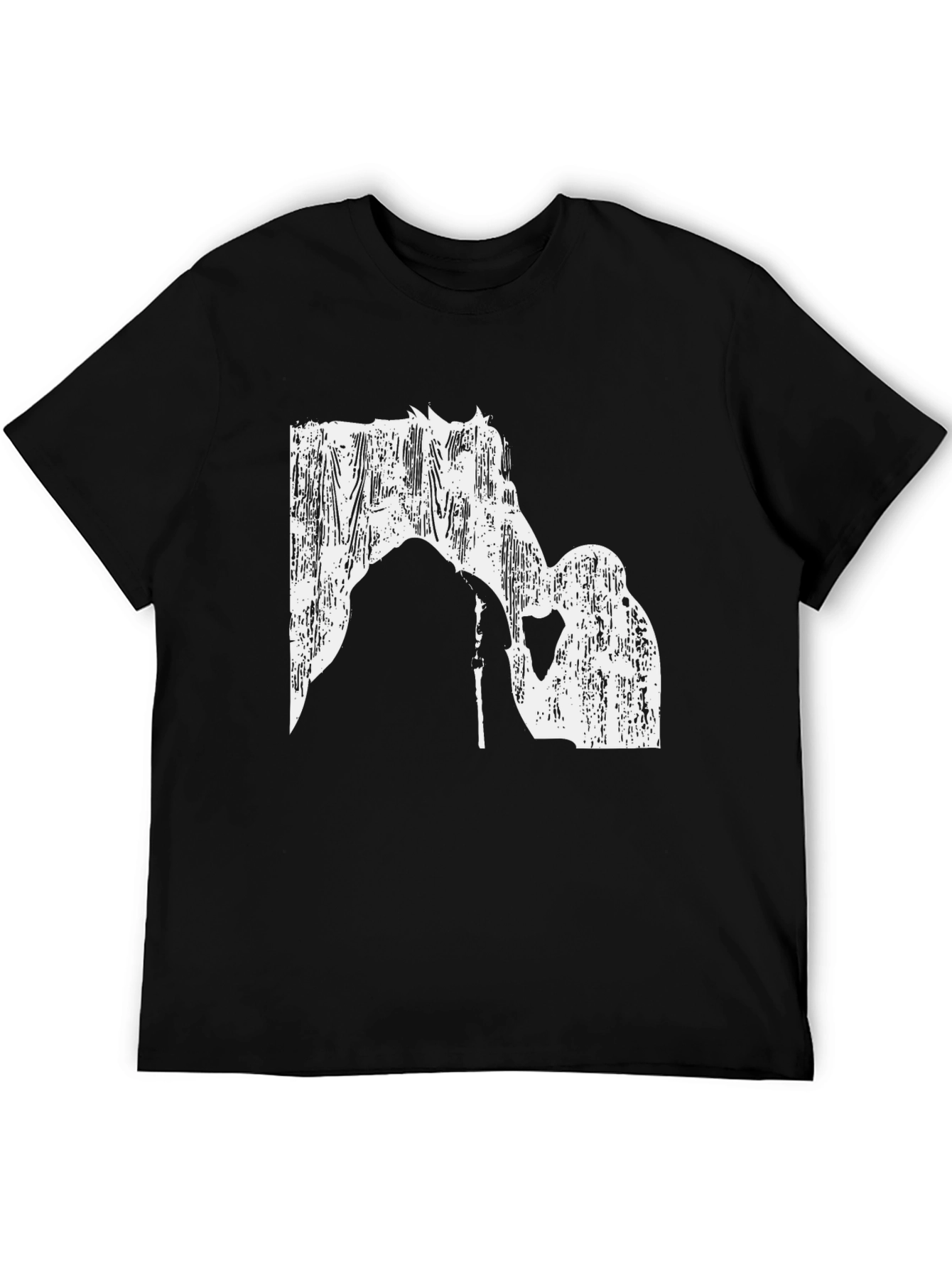 Black Equestrian Lover's Black Tee view 5