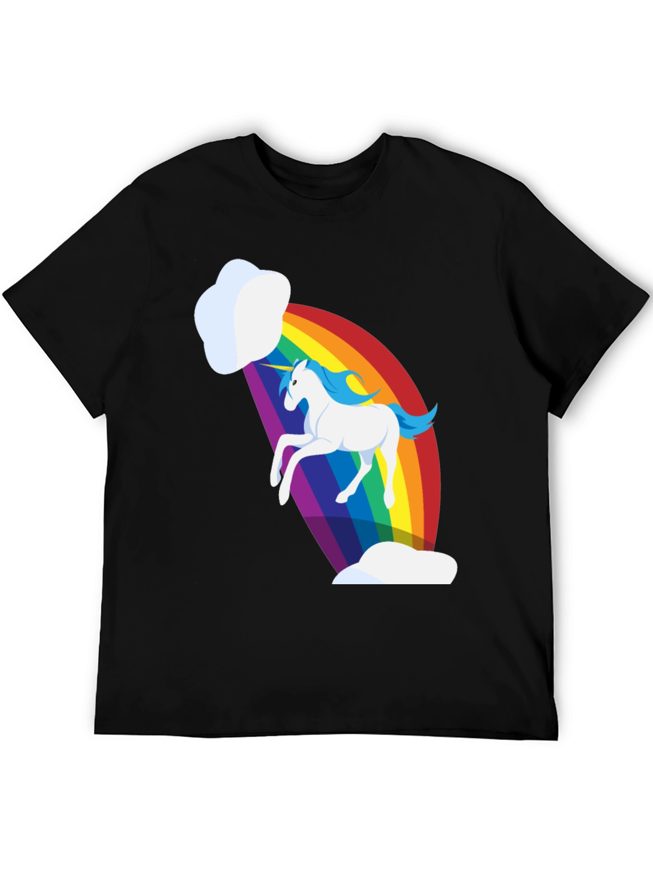 Black Unicorn Rainbow T-Shirt - Magical & Fun! view 5