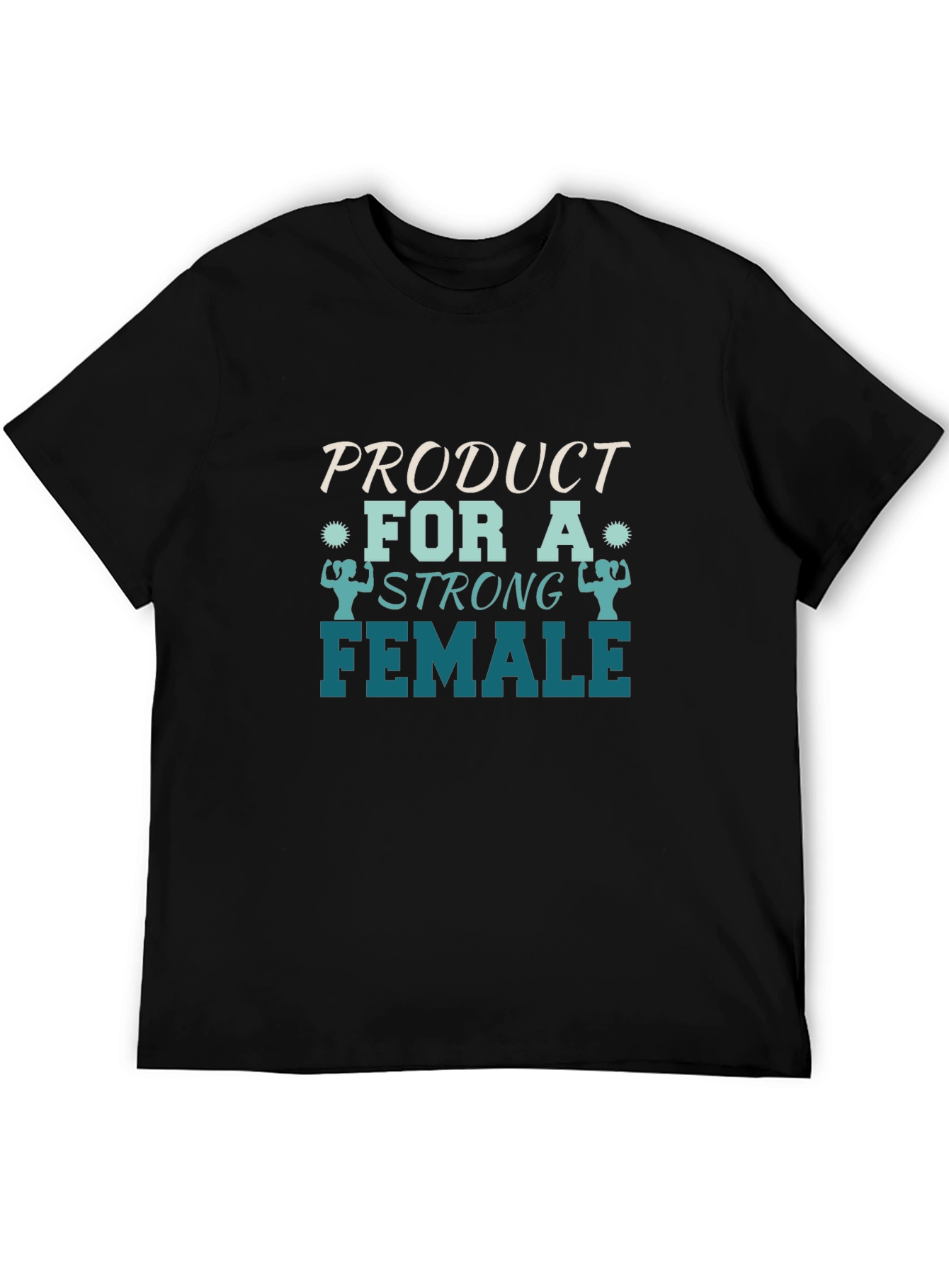 Strong Female Graphic Tee - Black Cotton - 5
