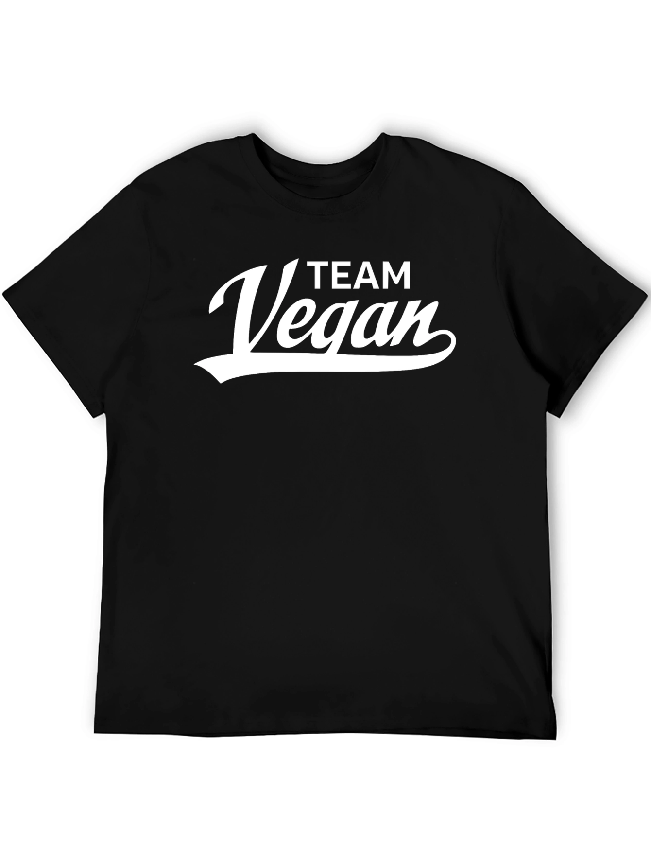 Black Team Vegan T-Shirt Black Graphic Tee view 5
