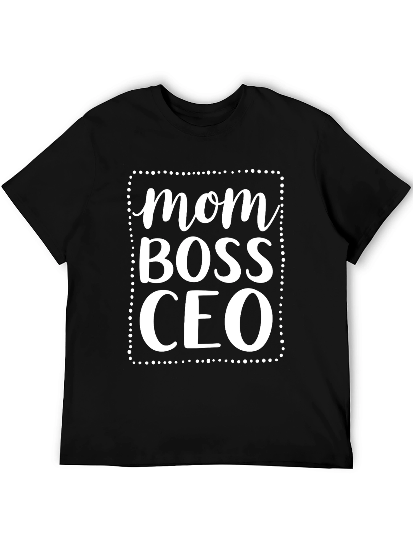 Black Mom Boss CEO Graphic T-Shirt - Black view 5