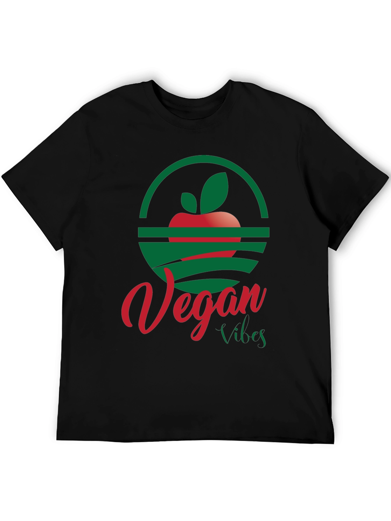 Black Vegan Vibes T-Shirt: Stylish & Conscious view 5