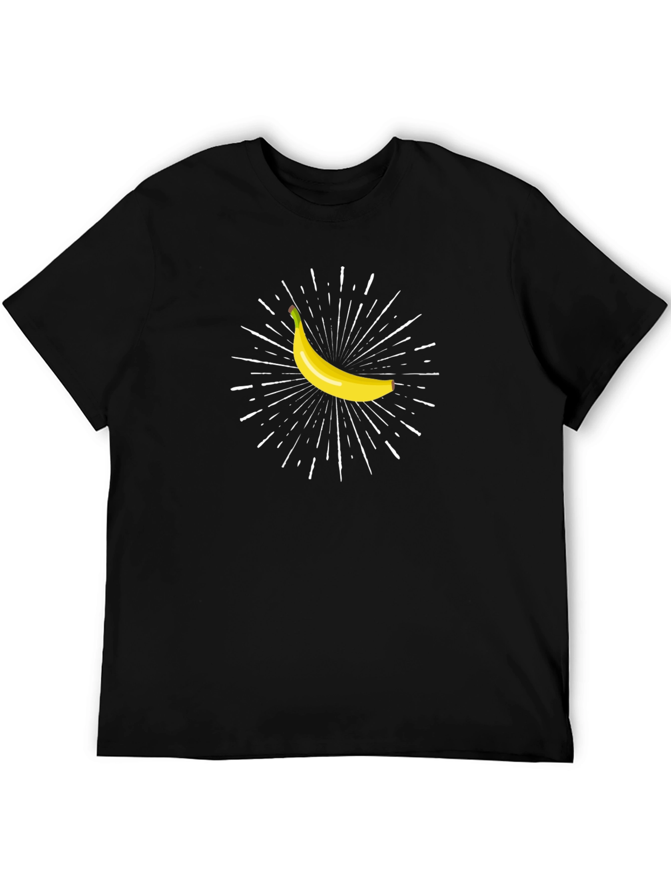 Black Banana Burst Graphic Tee - Black view 5