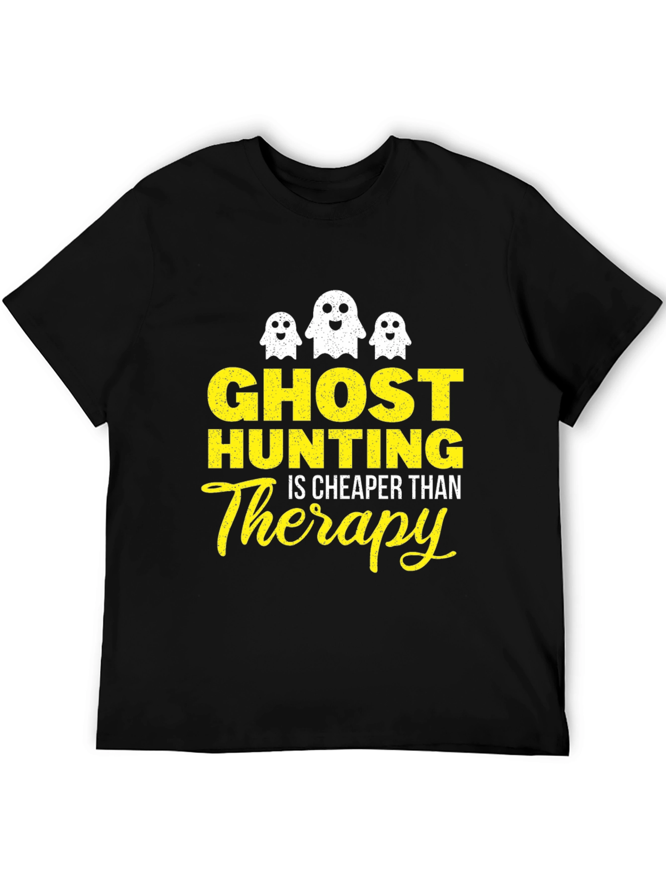 Black Ghost Hunting Therapy Tee view 5