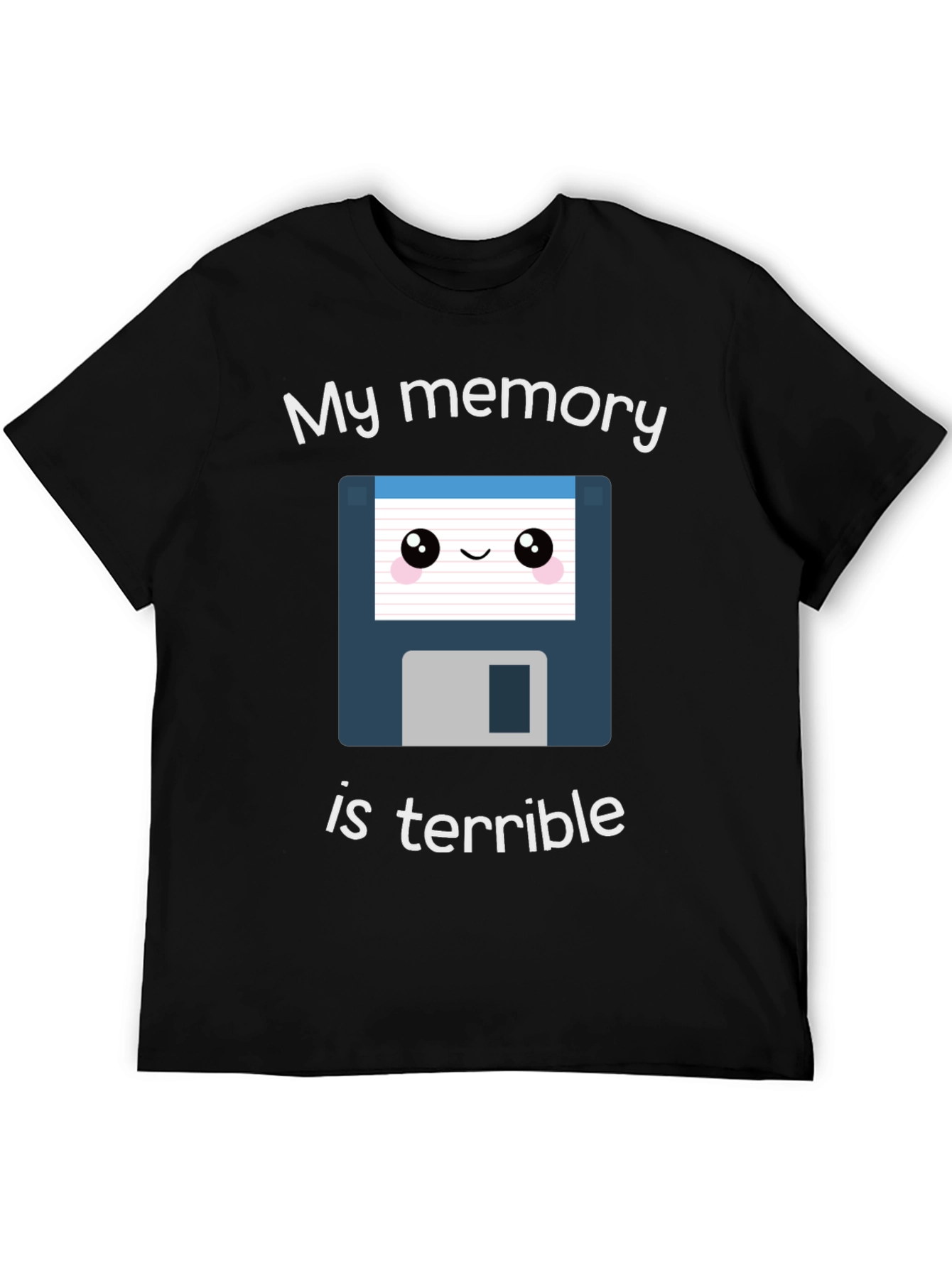 Black Funny 'My Memory is Terrible' T-Shirt view 5