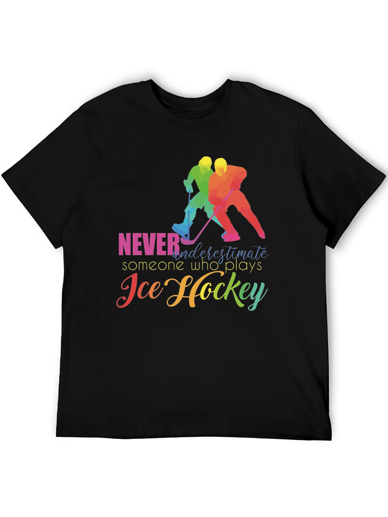 Black Ice Hockey T-Shirt: Never Underestimate view 5