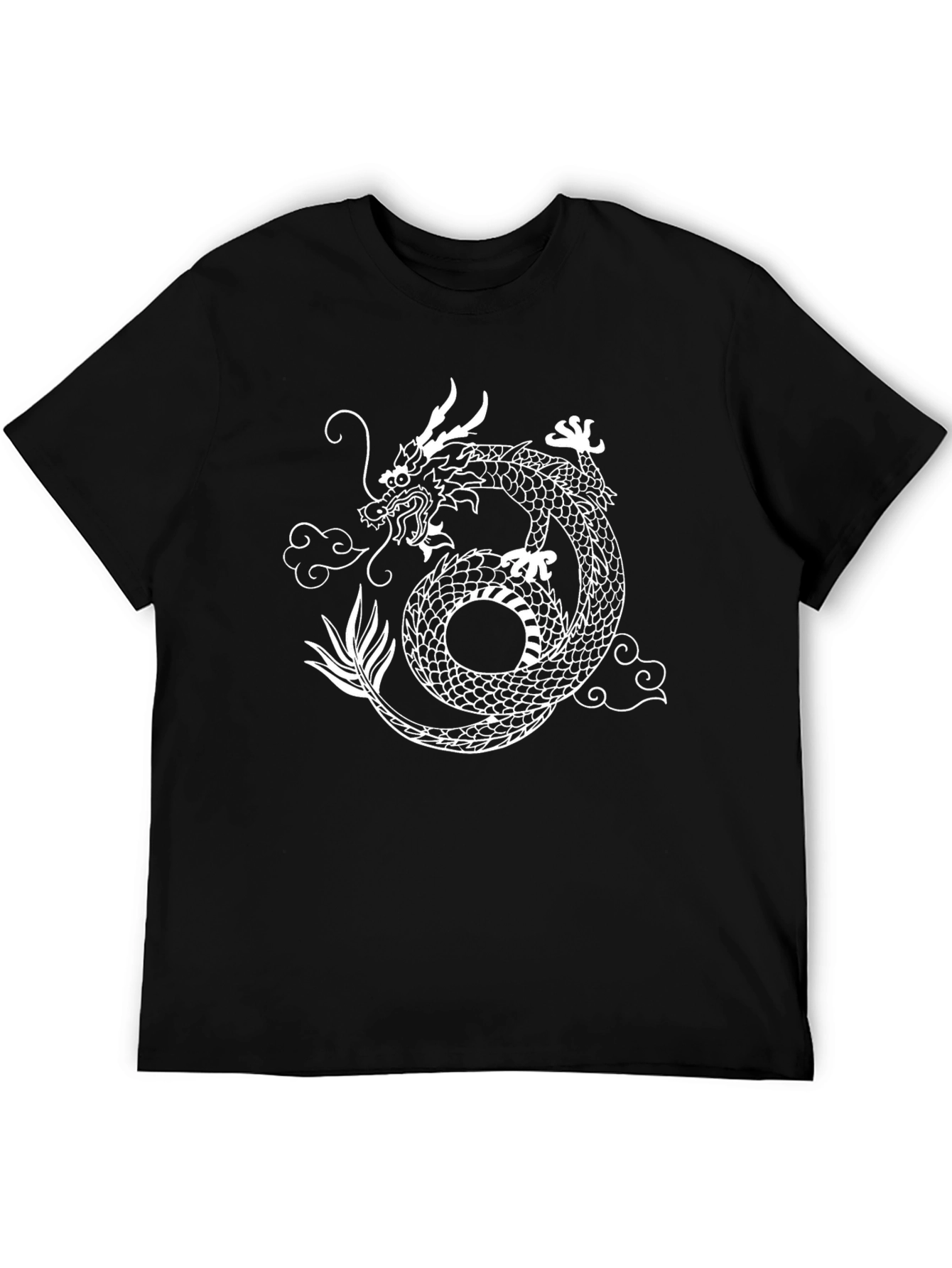 Black Dragon Graphic Tee - Men's Black T-Shirt view 5