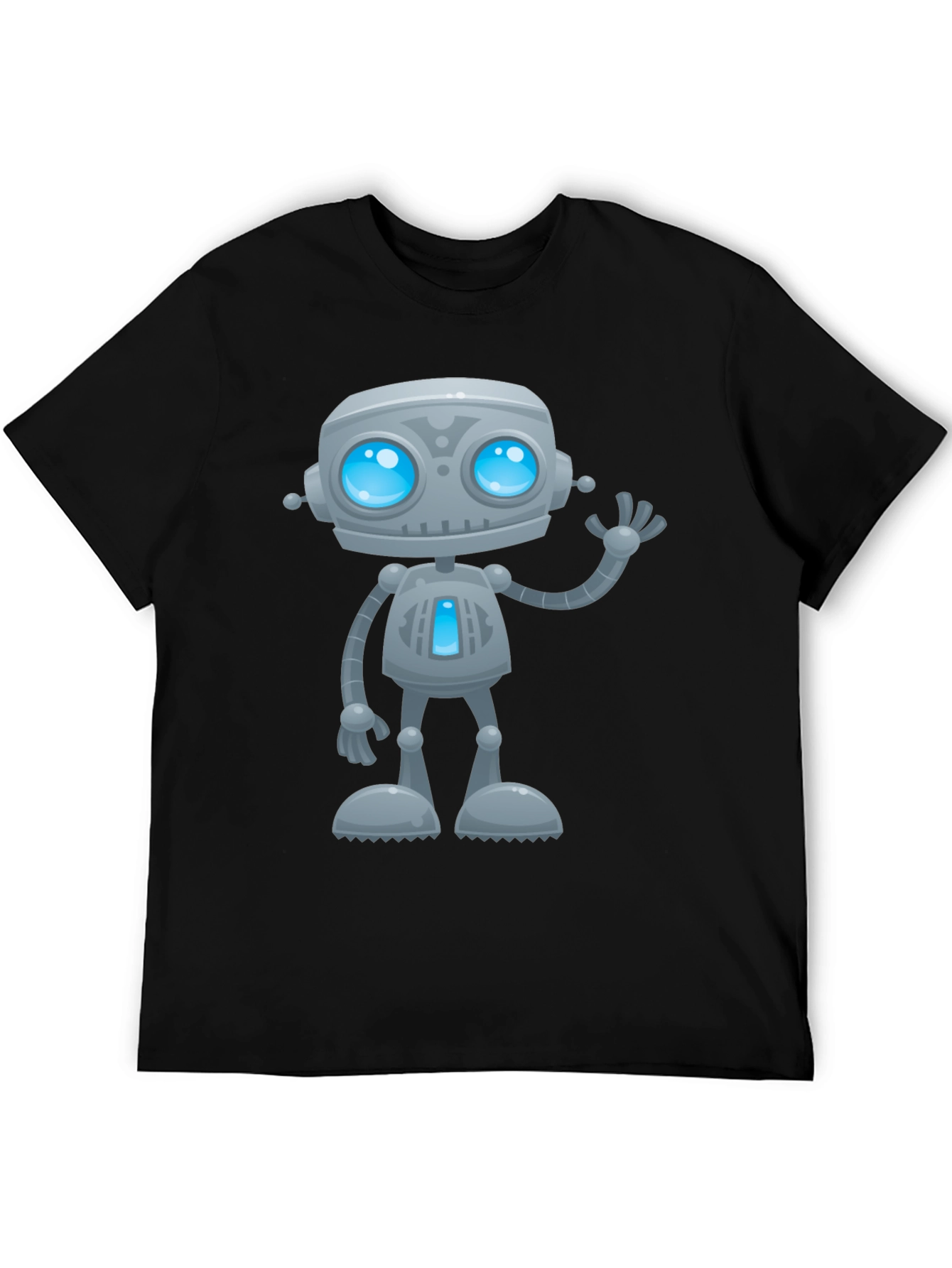 Black Robot Graphic T-Shirt view 5