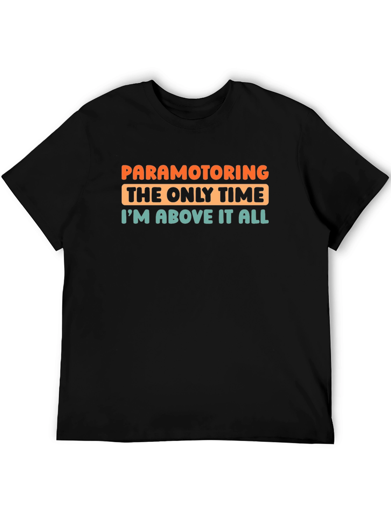 Black Paramotoring T-Shirt - Above It All view 5