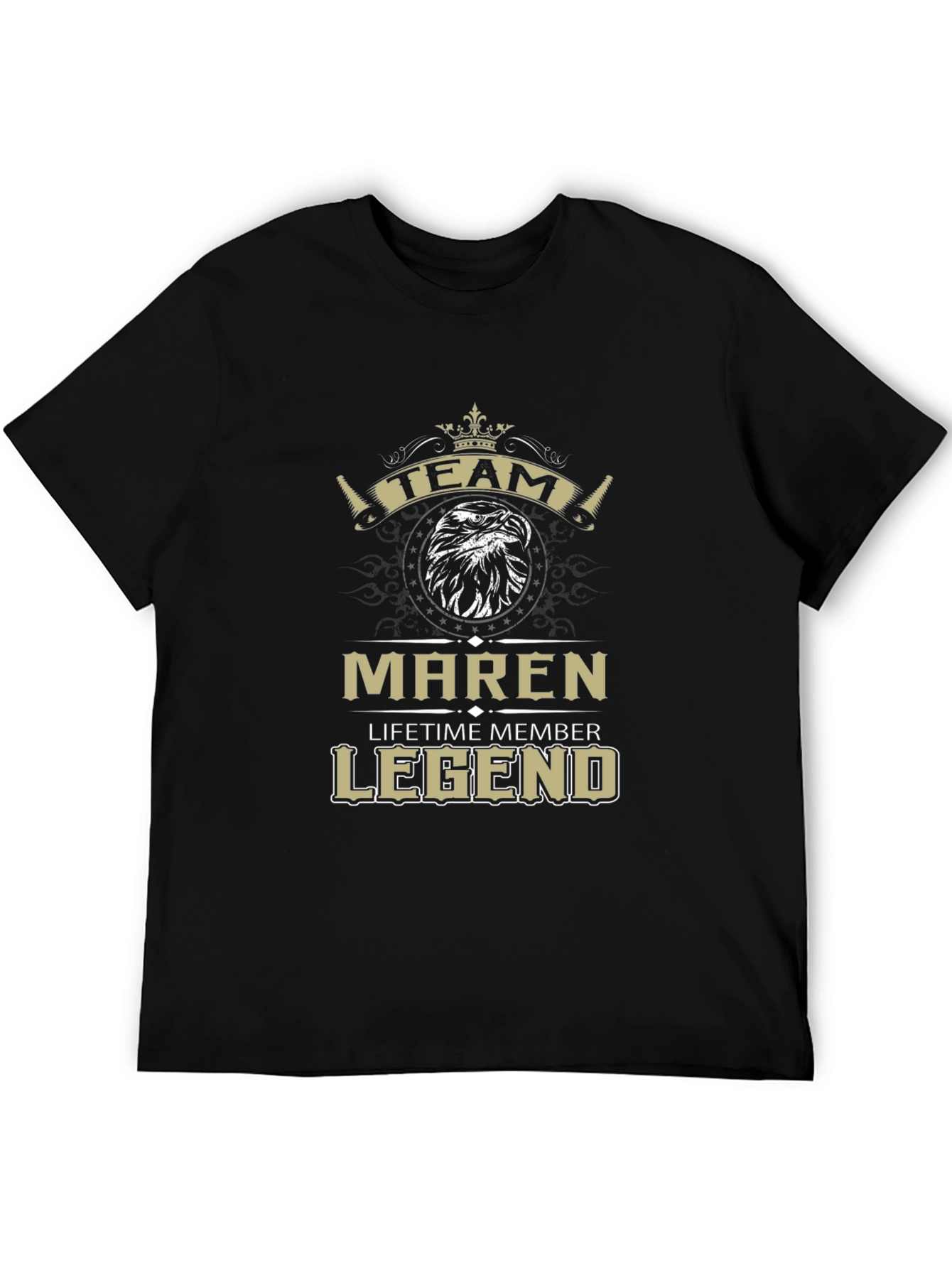 Black Maren Team Legend Tee - Lifetime Member T-Shirt view 5