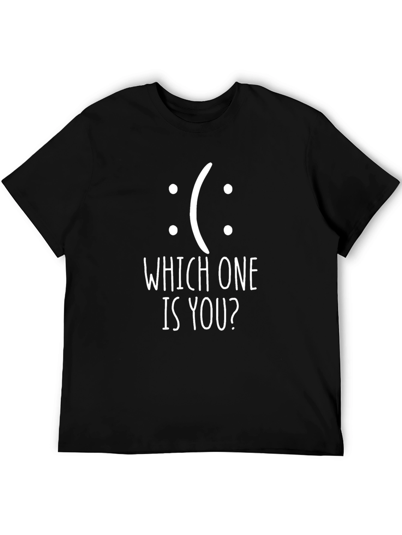 Black Which One Are You? Graphic T-Shirt view 5