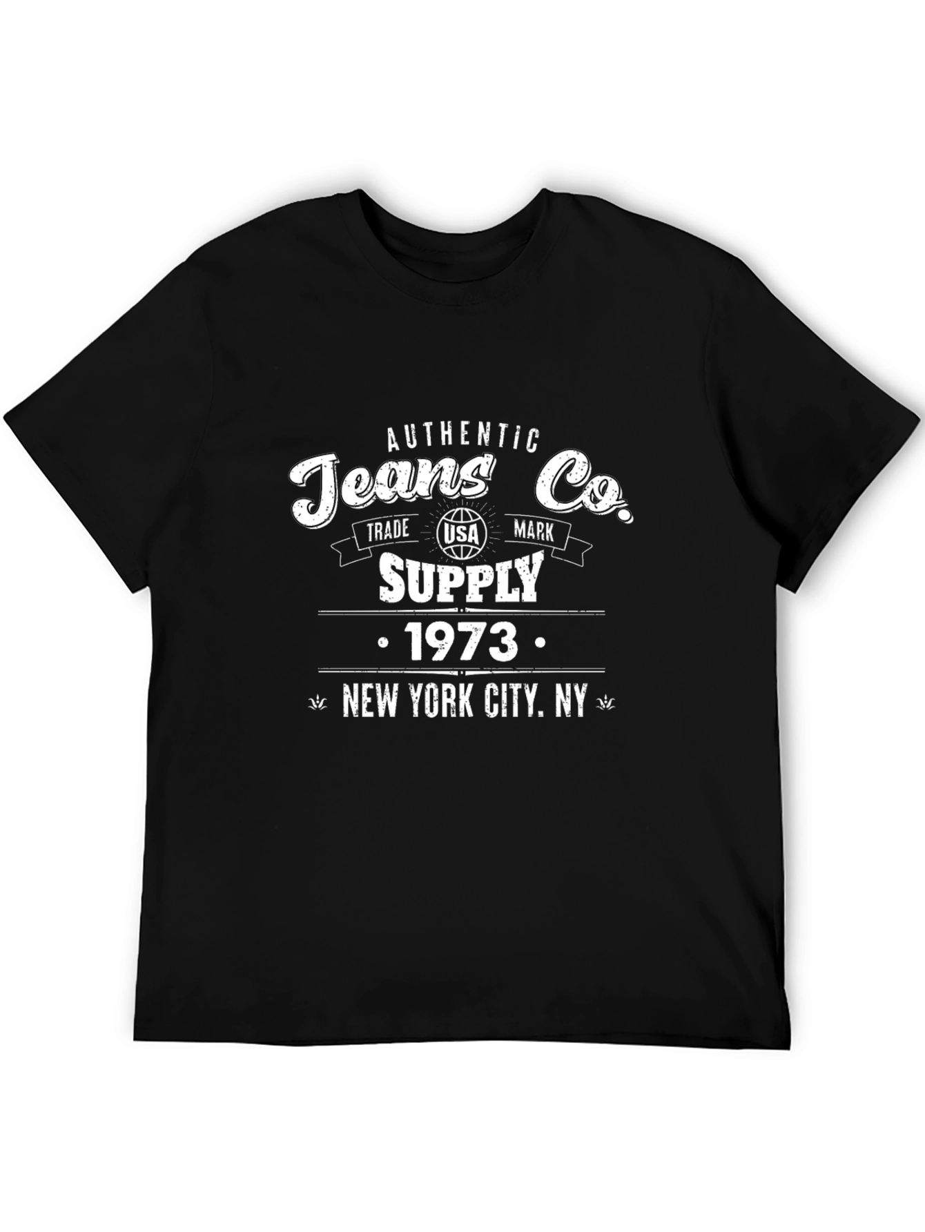 Black Authentic Jeans Co. 1973 New York City T-Shirt view 5