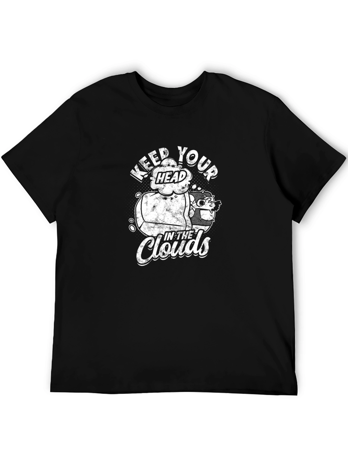 Black Keep Your Head in the Clouds Graphic T-Shirt view 5