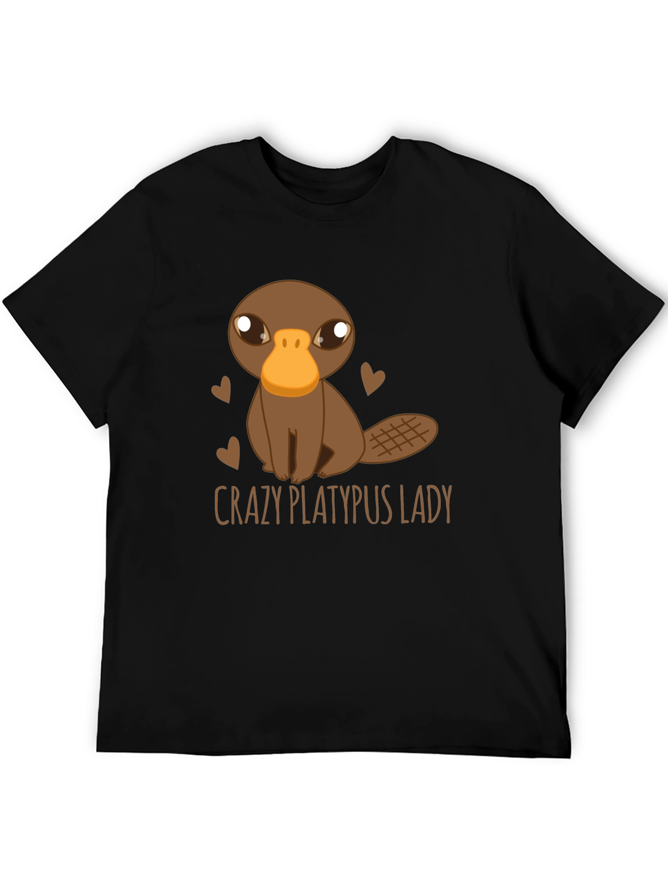 Black Crazy Platypus Lady Graphic Tee view 5