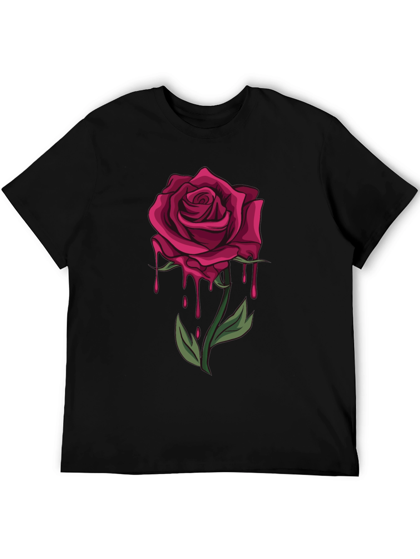 Dripping Rose Graphic T-Shirt - Bold & Stylish - 5