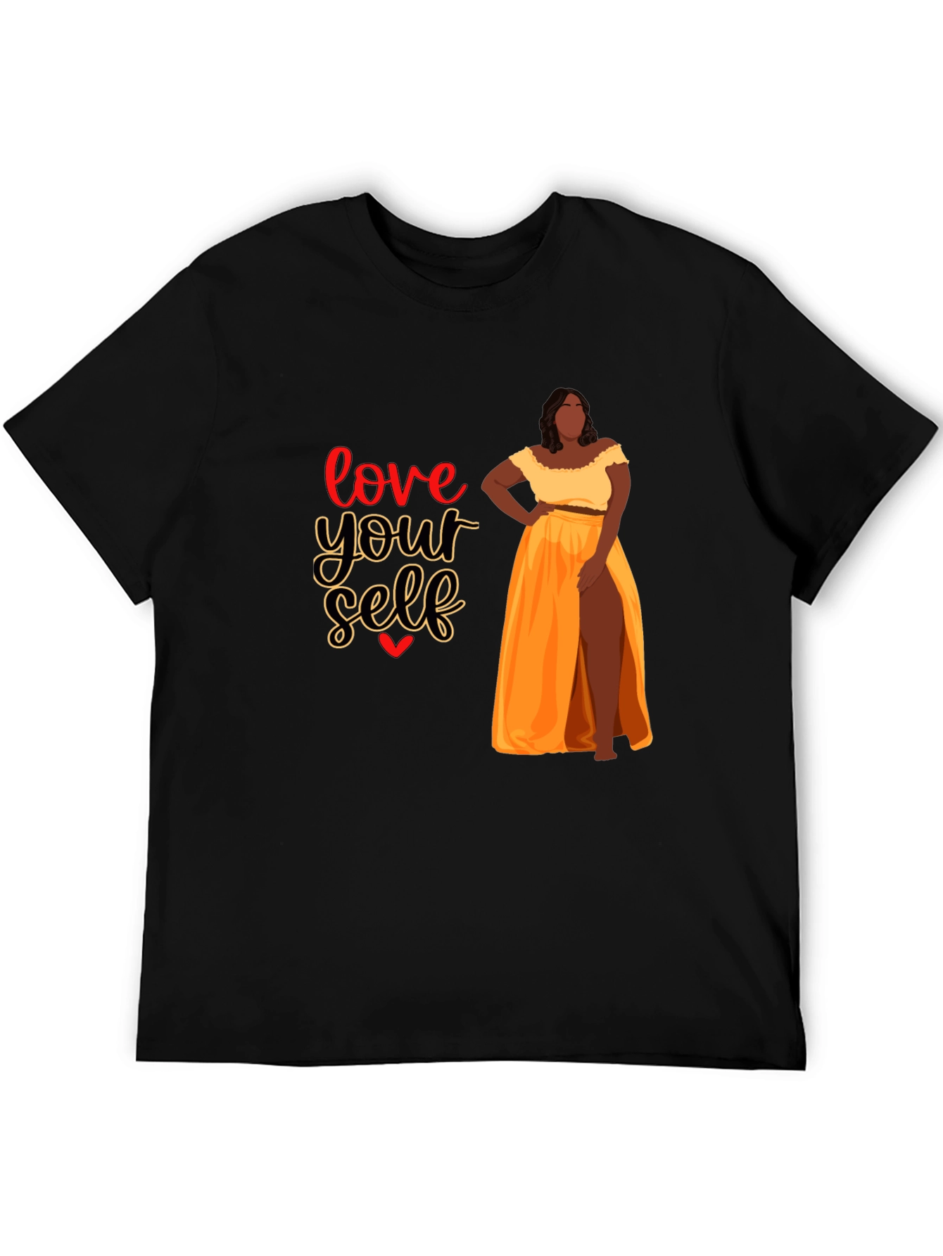 Black Love Yourself Women's Graphic Tee view 5