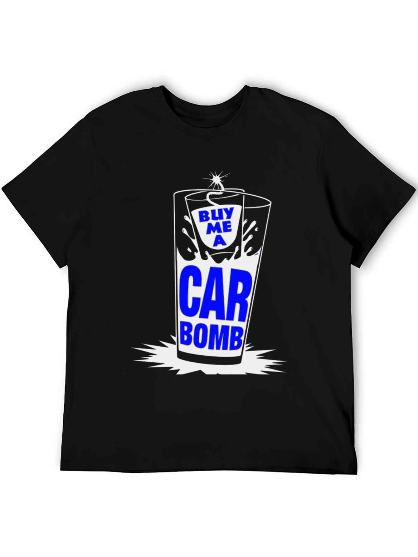 Black Buy Me A Car Bomb T-Shirt Novelty Drink Graphic Tee view 5