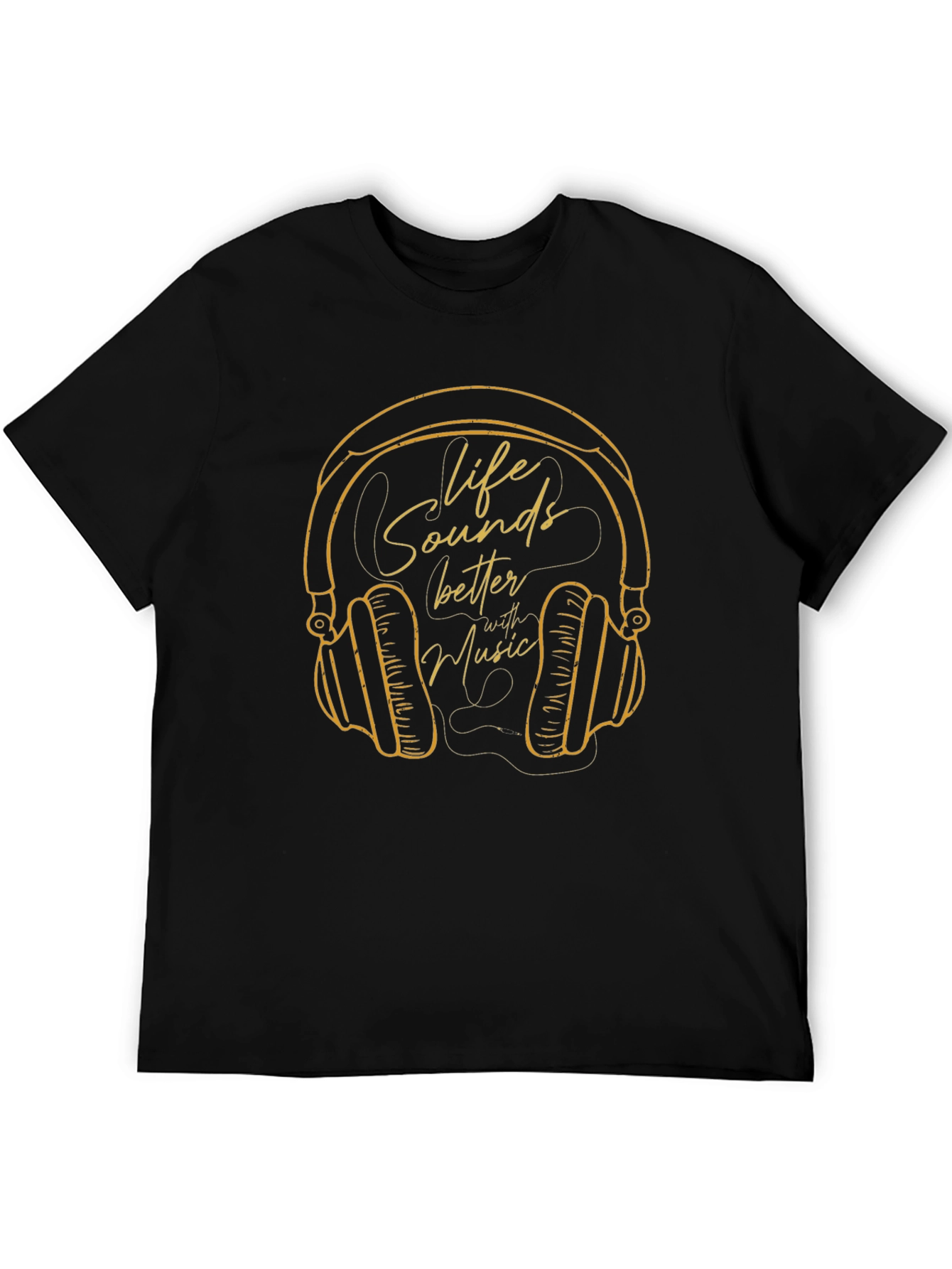 Black Life Sounds Better with Music T-Shirt view 5