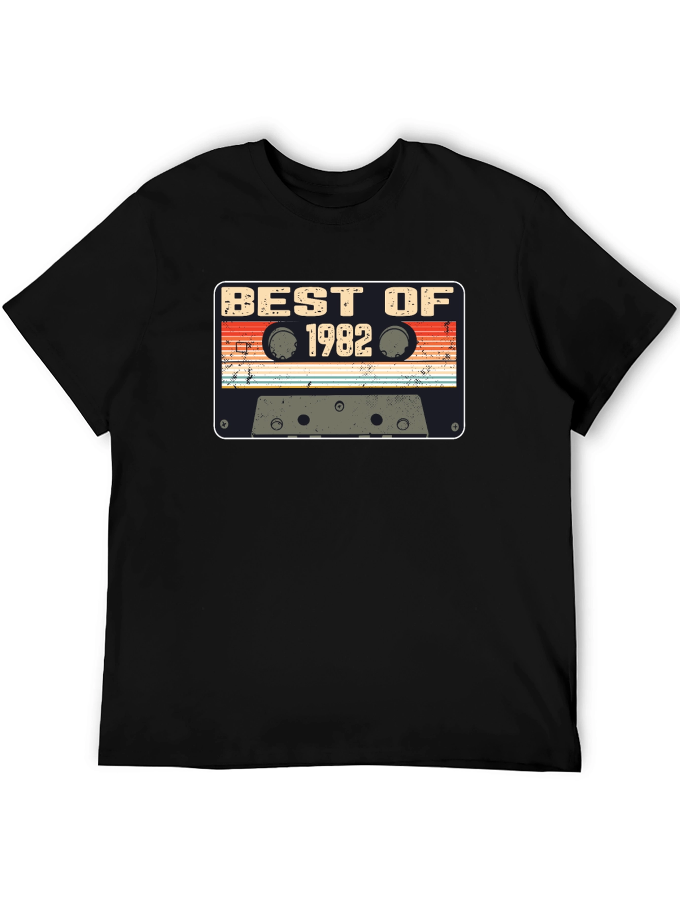 Black Best of 1982 Cassette Tape Graphic Tee view 5