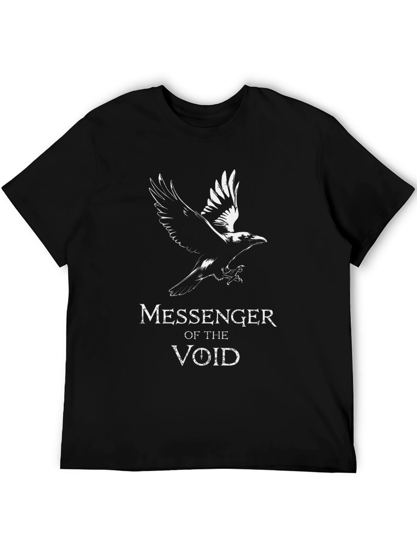 Messenger of the Void Black Graphic Tee - 5