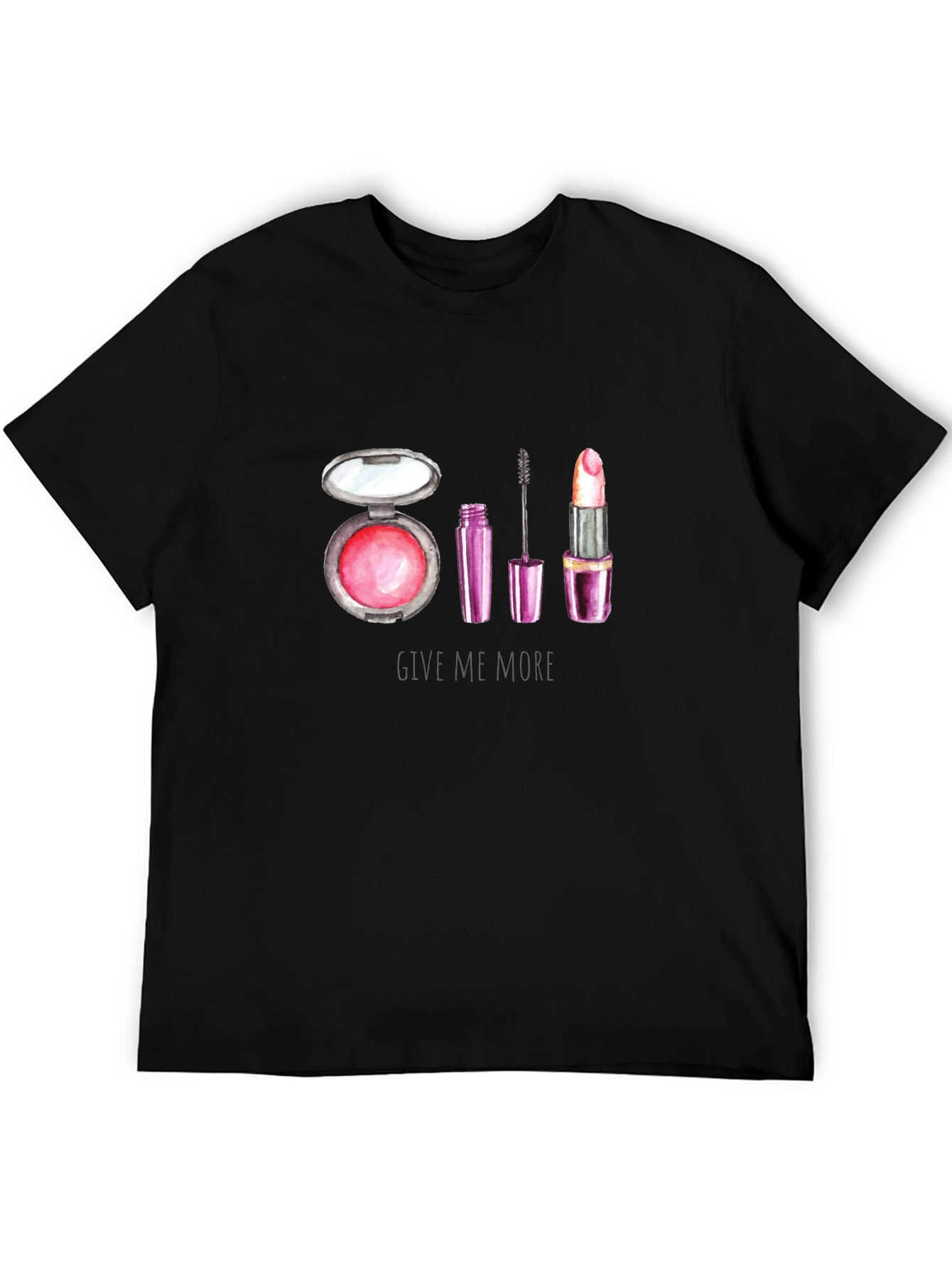 Black Makeup Lover's T-Shirt: Give Me More Glam! view 5