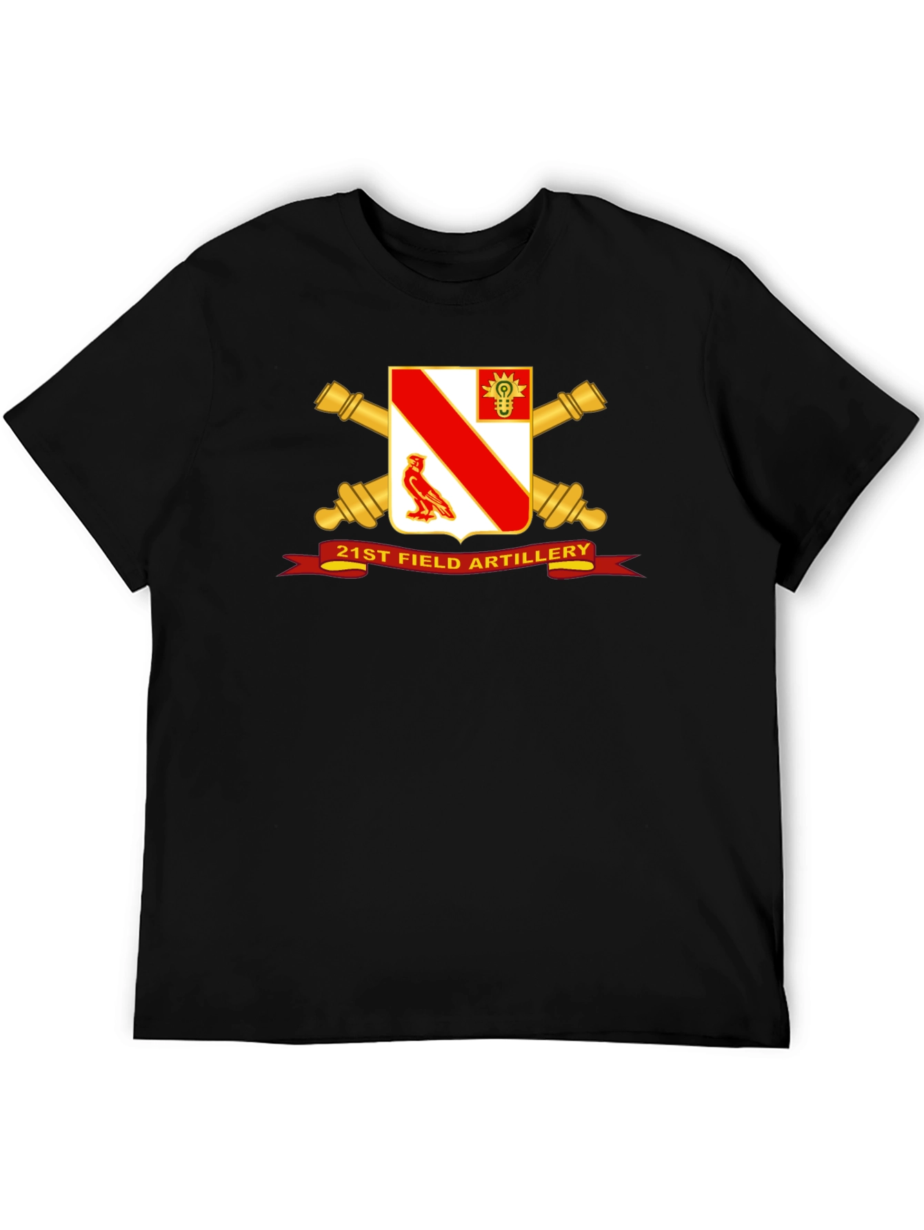 Black 21st Field Artillery T-Shirt - Military Pride view 5