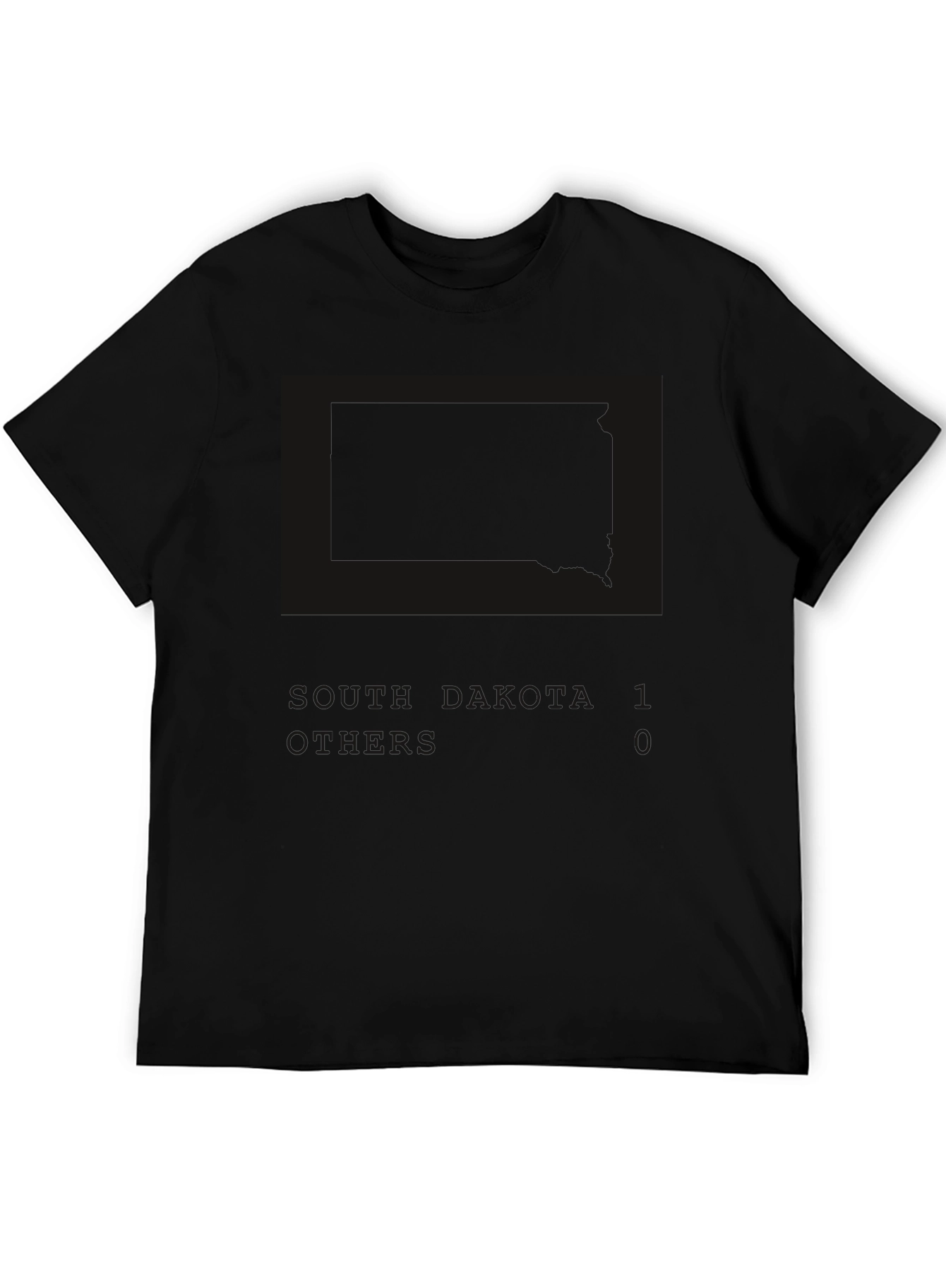Black Men's Black Graphic Tee - Dakota State Pride view 5