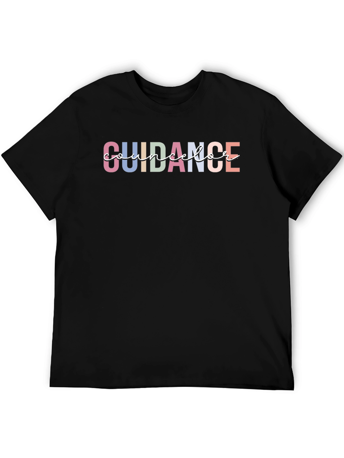 Black Guidance Counselor T-Shirt, Teacher Appreciation Tee view 5
