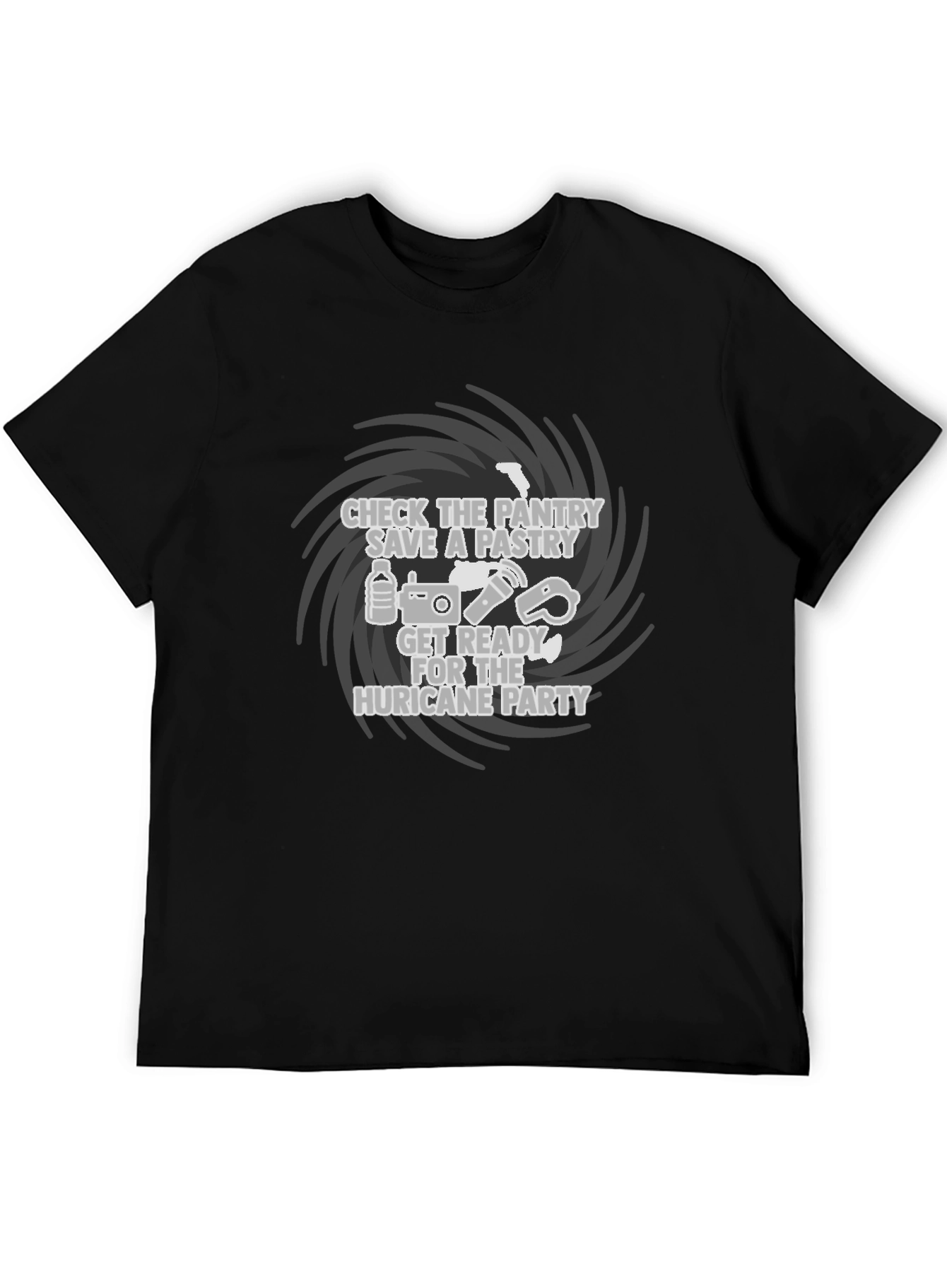 Black Hurricane Party Graphic T-Shirt view 5