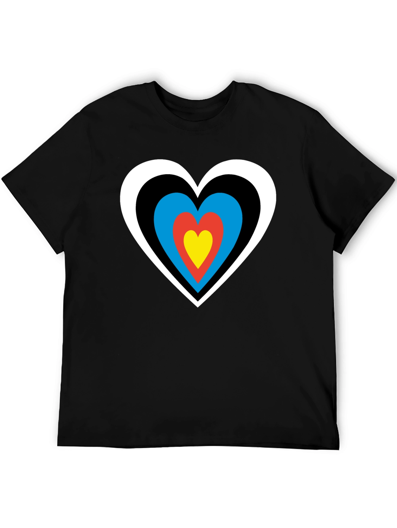 Black Heart Target Black T-Shirt - Archery Love view 5